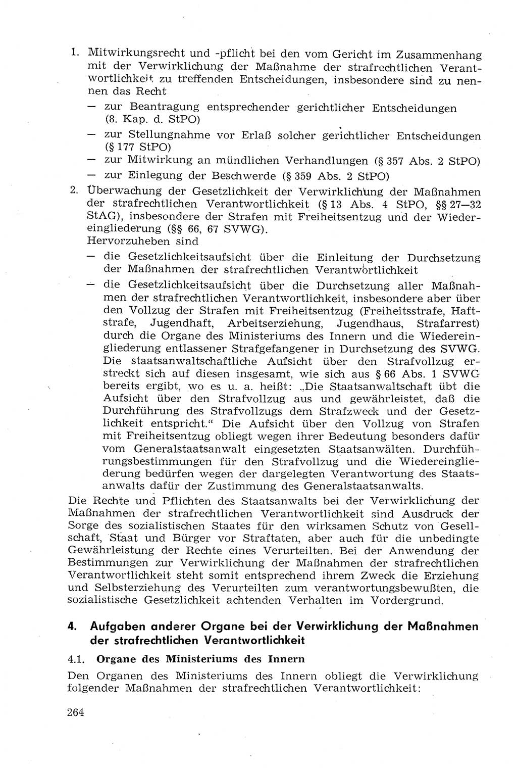 Strafprozeßrecht der DDR (Deutsche Demokratische Republik), Lehrmaterial 1969, Seite 264 (Strafprozeßr. DDR Lehrmat. 1969, S. 264)