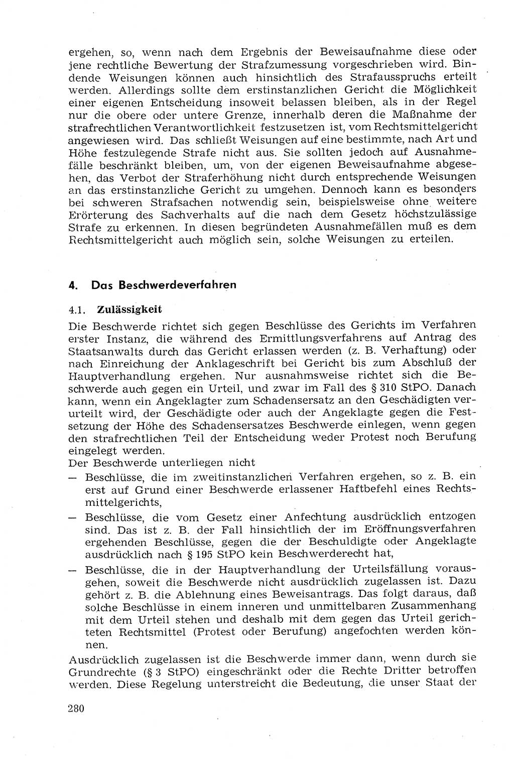 Strafprozeßrecht der DDR (Deutsche Demokratische Republik), Lehrmaterial 1969, Seite 280 (Strafprozeßr. DDR Lehrmat. 1969, S. 280)