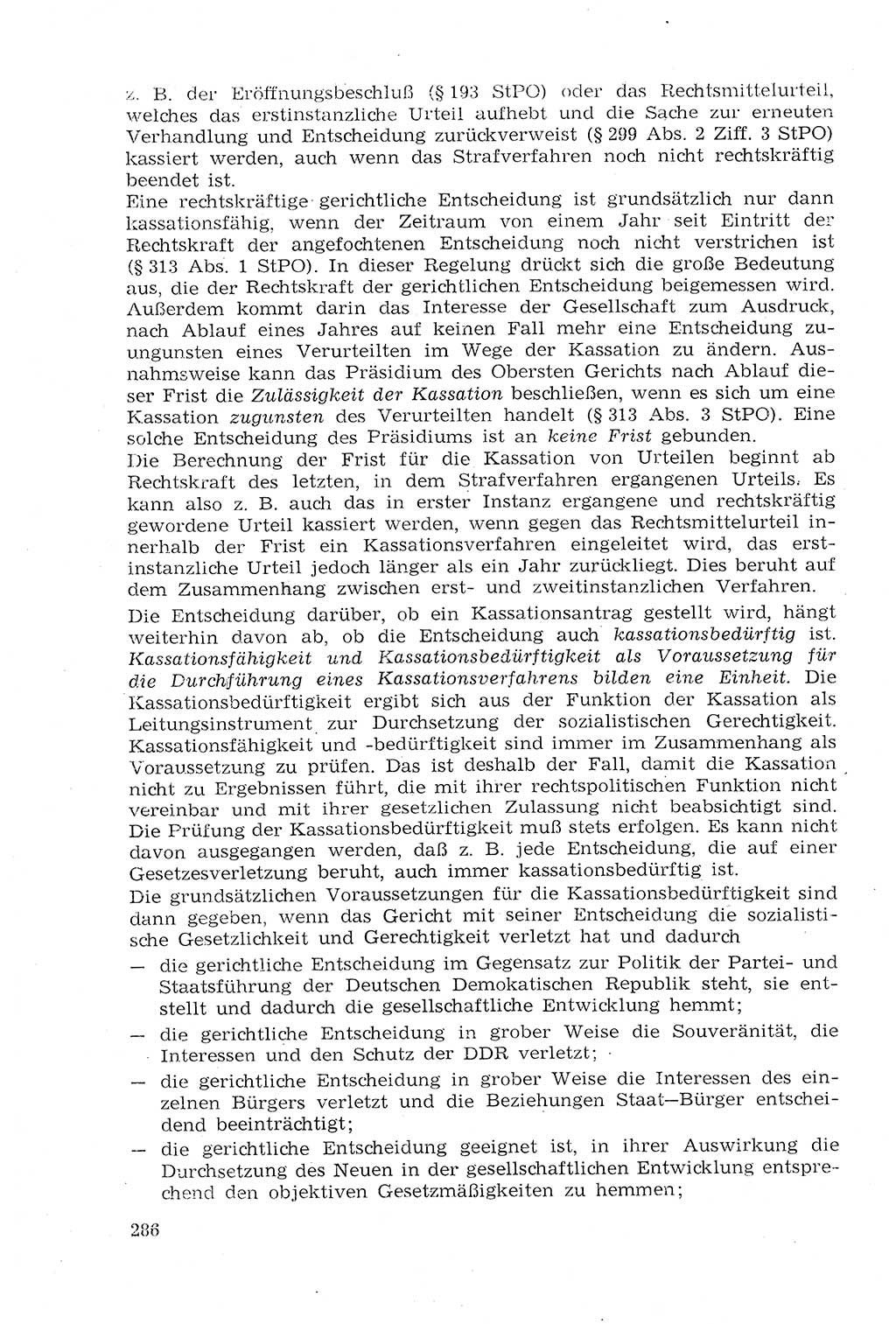 Strafprozeßrecht der DDR (Deutsche Demokratische Republik), Lehrmaterial 1969, Seite 286 (Strafprozeßr. DDR Lehrmat. 1969, S. 286)