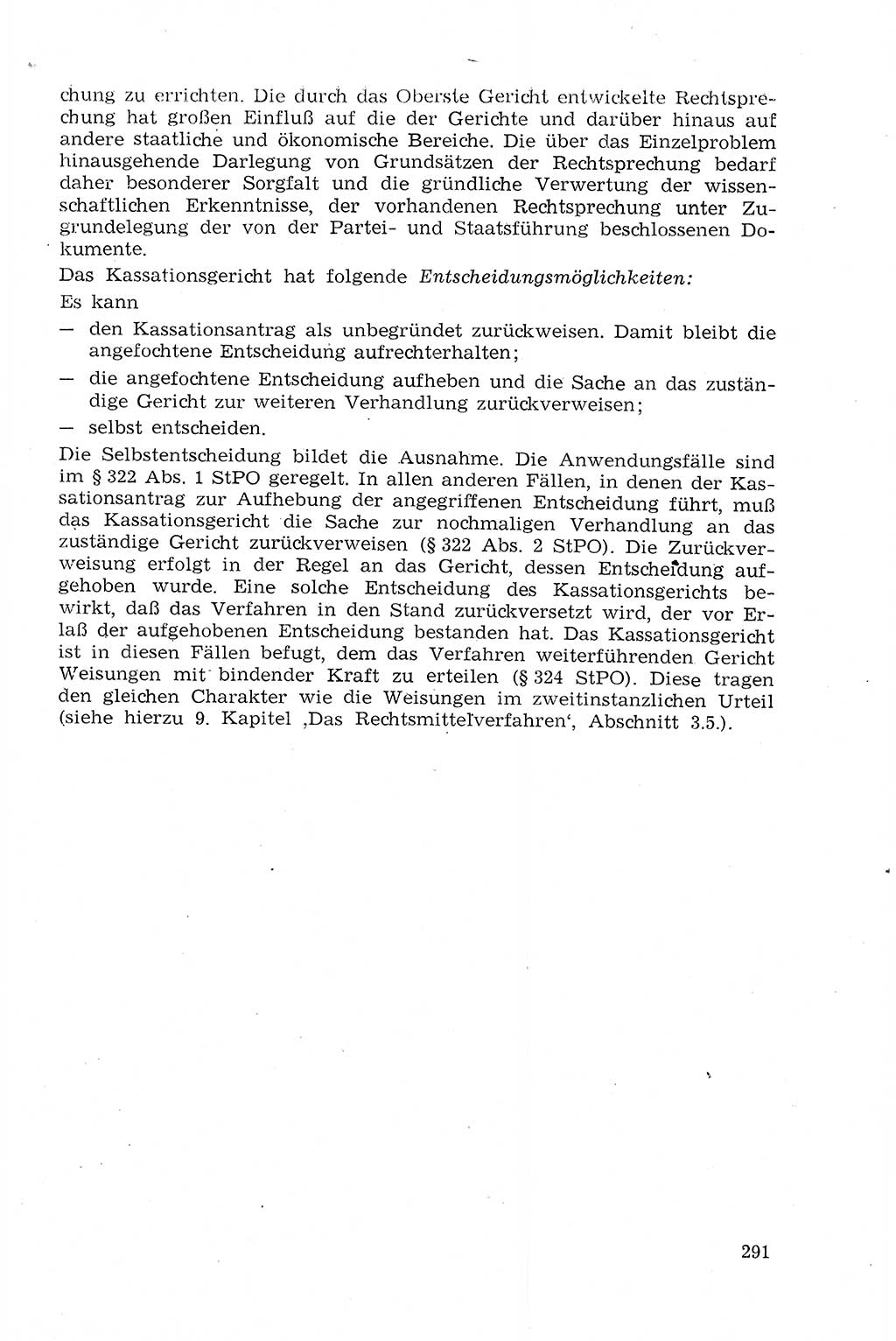 Strafprozeßrecht der DDR (Deutsche Demokratische Republik), Lehrmaterial 1969, Seite 291 (Strafprozeßr. DDR Lehrmat. 1969, S. 291)