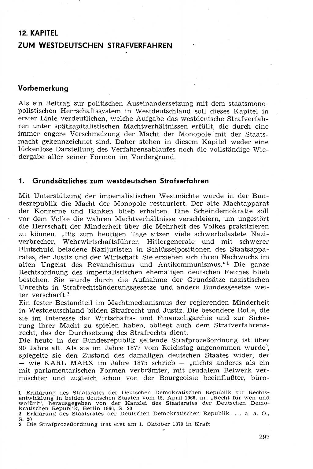 Strafprozeßrecht der DDR (Deutsche Demokratische Republik), Lehrmaterial 1969, Seite 297 (Strafprozeßr. DDR Lehrmat. 1969, S. 297)