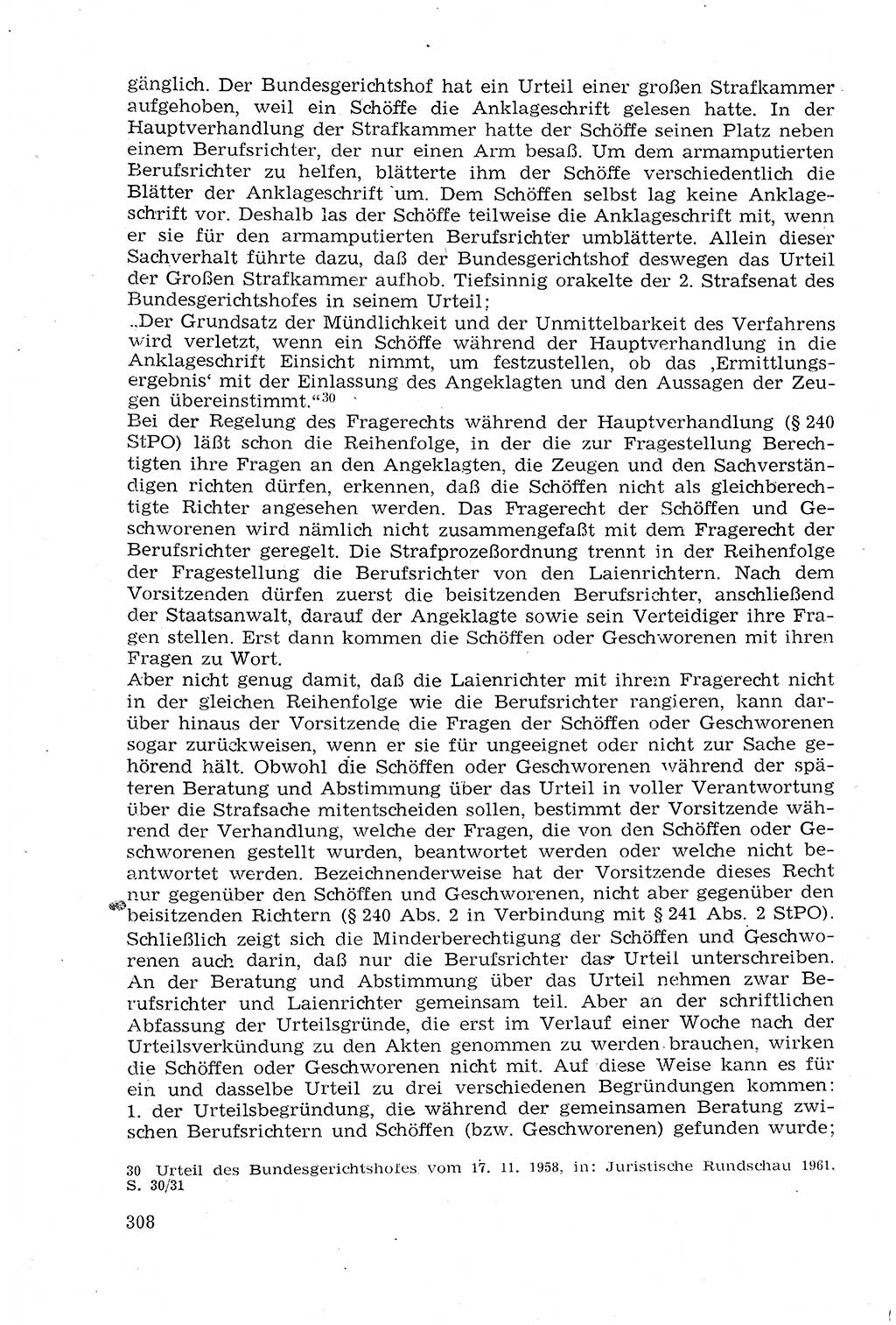 Strafprozeßrecht der DDR (Deutsche Demokratische Republik), Lehrmaterial 1969, Seite 308 (Strafprozeßr. DDR Lehrmat. 1969, S. 308)