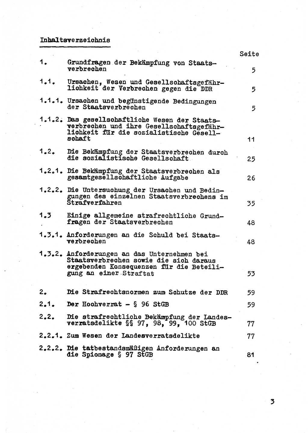 Strafrecht der DDR (Deutsche Demokratische Republik), Besonderer Teil, Lehrmaterial, Heft 2 1969, Seite 3 (Strafr. DDR BT Lehrmat. H. 2 1969, S. 3)