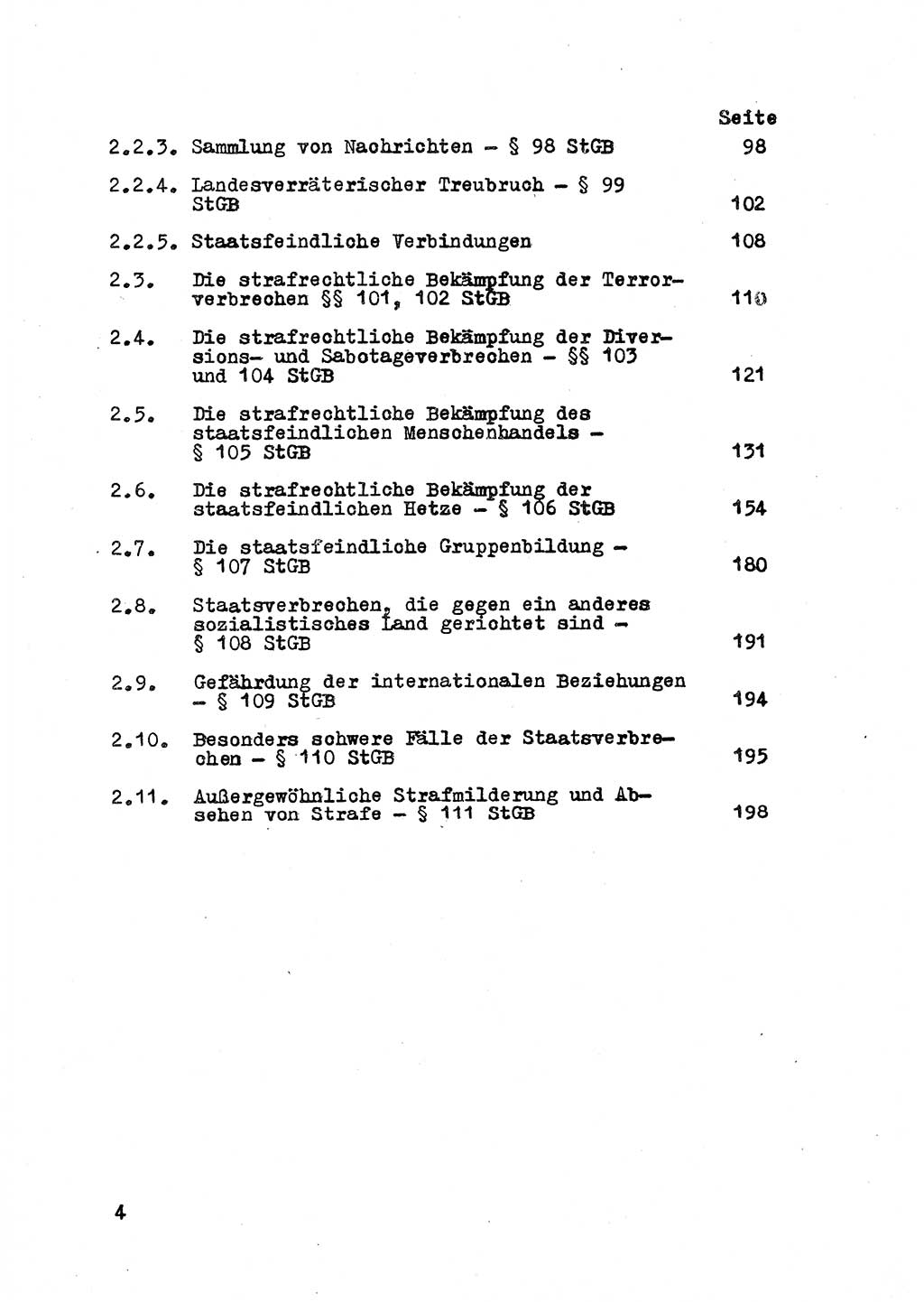 Strafrecht der DDR (Deutsche Demokratische Republik), Besonderer Teil, Lehrmaterial, Heft 2 1969, Seite 4 (Strafr. DDR BT Lehrmat. H. 2 1969, S. 4)