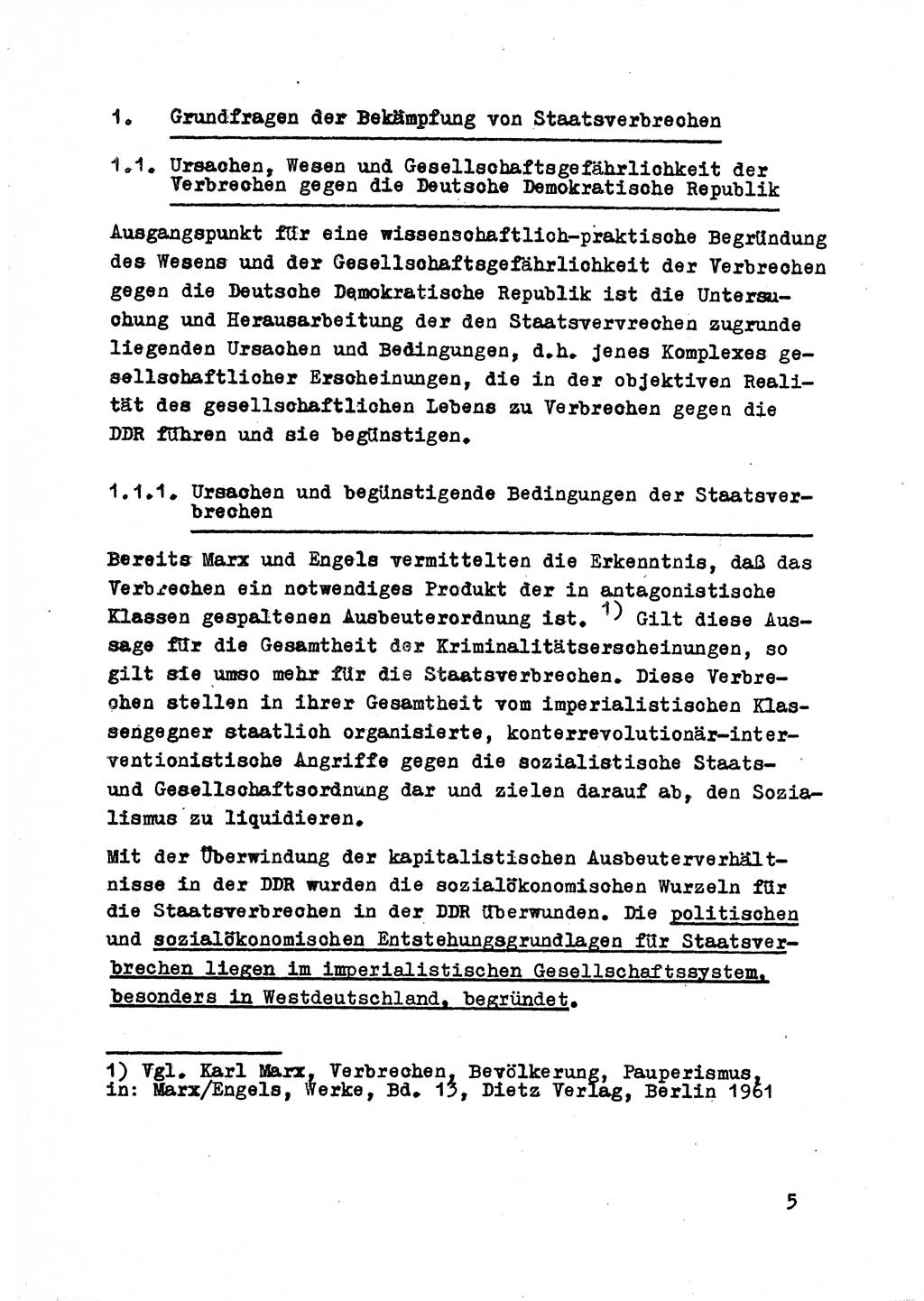Strafrecht der DDR (Deutsche Demokratische Republik), Besonderer Teil, Lehrmaterial, Heft 2 1969, Seite 5 (Strafr. DDR BT Lehrmat. H. 2 1969, S. 5)