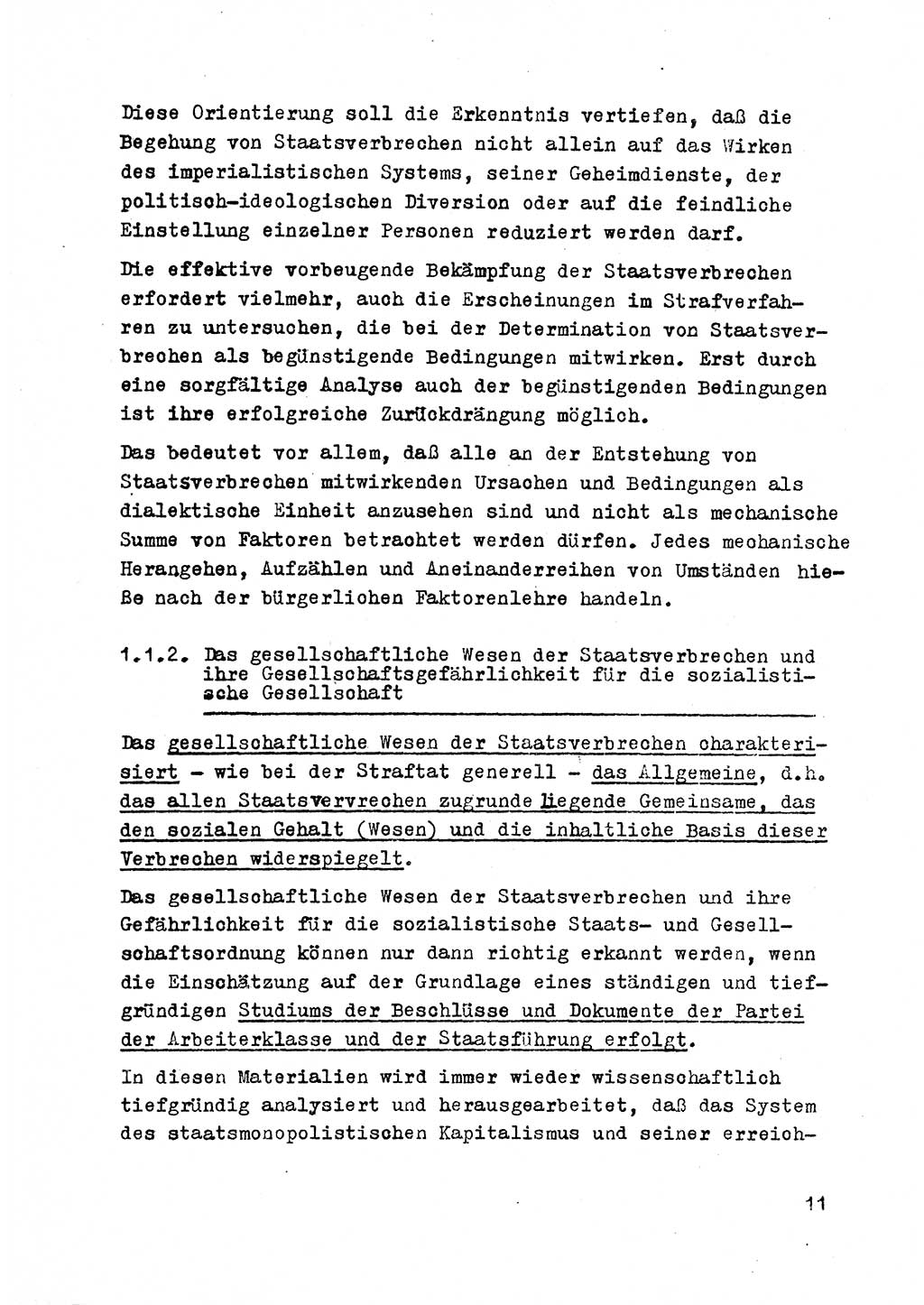 Strafrecht der DDR (Deutsche Demokratische Republik), Besonderer Teil, Lehrmaterial, Heft 2 1969, Seite 11 (Strafr. DDR BT Lehrmat. H. 2 1969, S. 11)