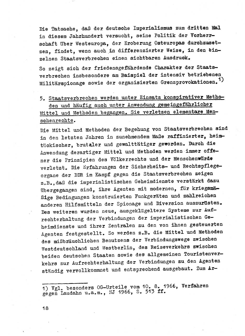 Strafrecht der DDR (Deutsche Demokratische Republik), Besonderer Teil, Lehrmaterial, Heft 2 1969, Seite 18 (Strafr. DDR BT Lehrmat. H. 2 1969, S. 18)