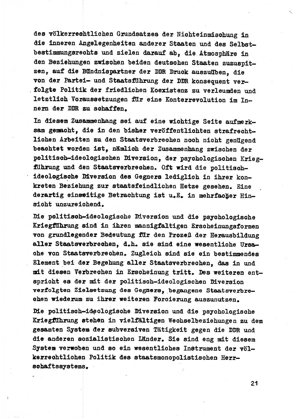 Strafrecht der DDR (Deutsche Demokratische Republik), Besonderer Teil, Lehrmaterial, Heft 2 1969, Seite 21 (Strafr. DDR BT Lehrmat. H. 2 1969, S. 21)