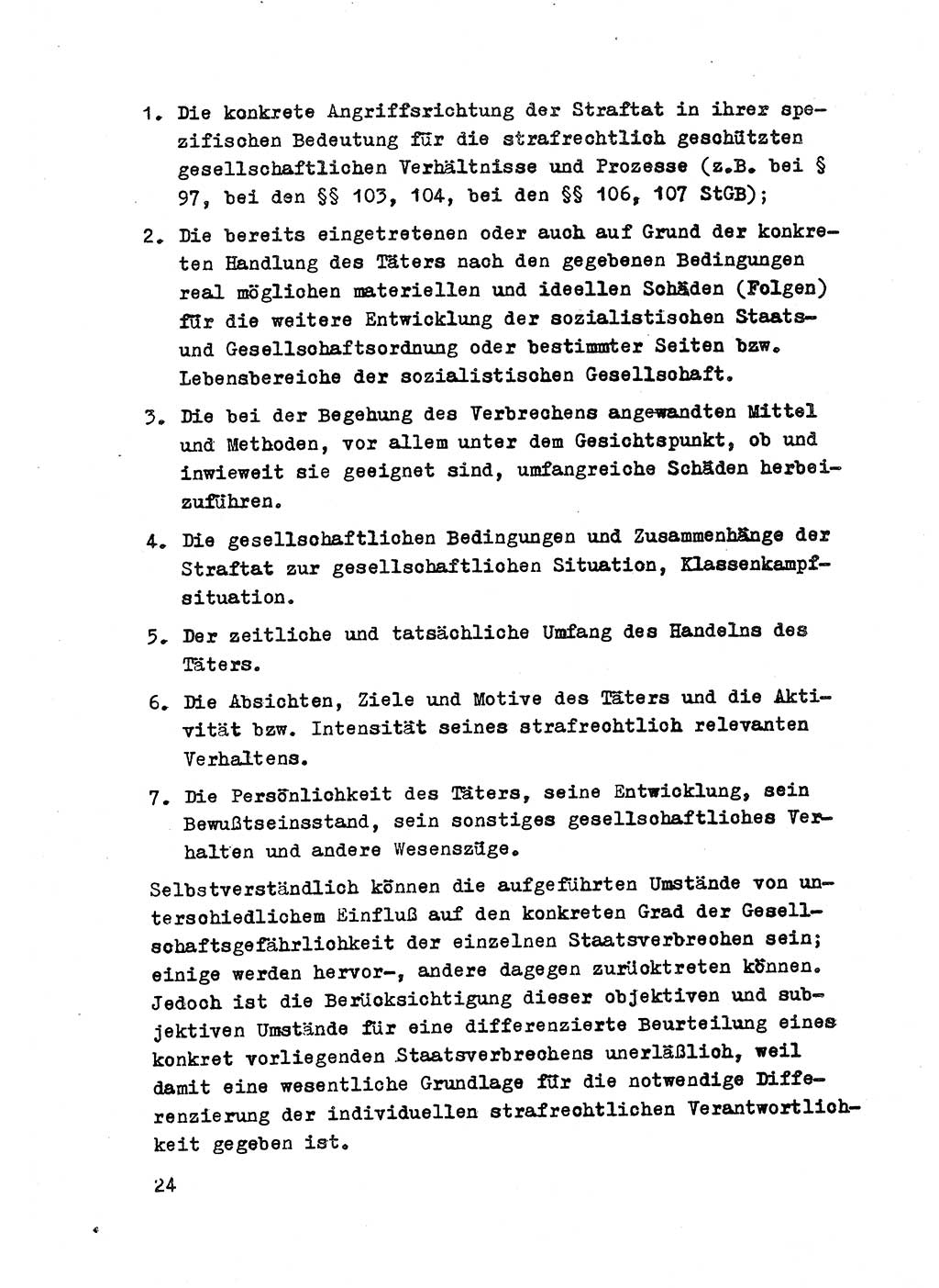 Strafrecht der DDR (Deutsche Demokratische Republik), Besonderer Teil, Lehrmaterial, Heft 2 1969, Seite 24 (Strafr. DDR BT Lehrmat. H. 2 1969, S. 24)