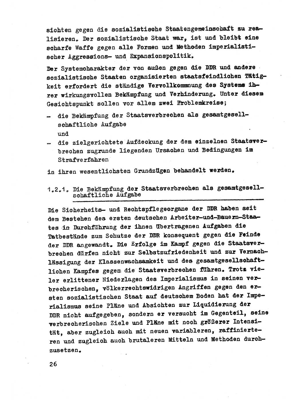 Strafrecht der DDR (Deutsche Demokratische Republik), Besonderer Teil, Lehrmaterial, Heft 2 1969, Seite 26 (Strafr. DDR BT Lehrmat. H. 2 1969, S. 26)