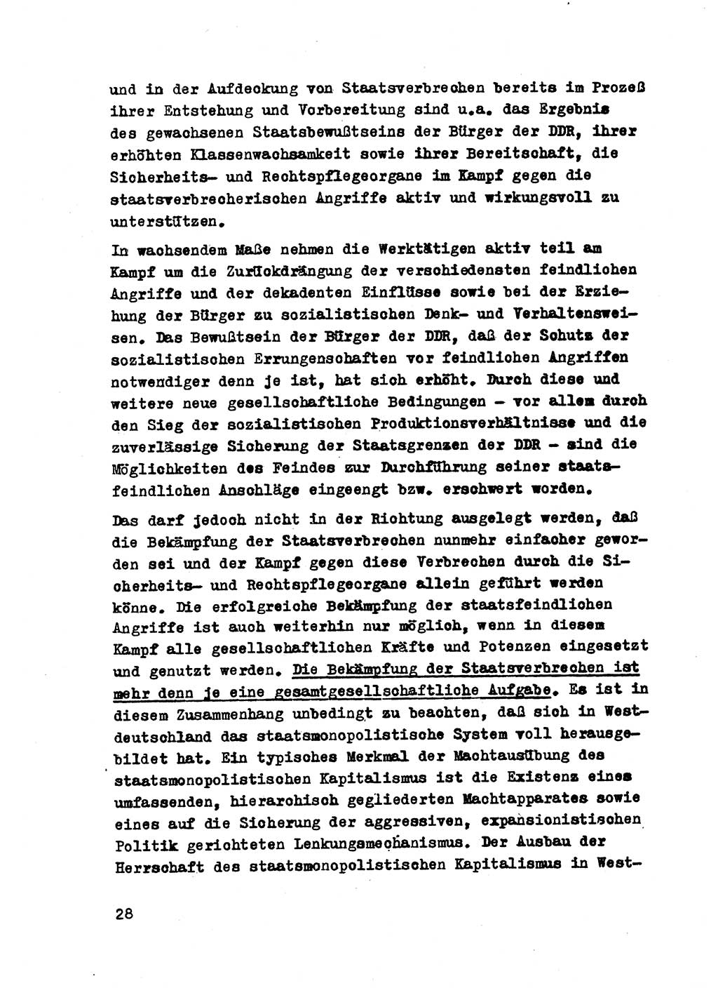 Strafrecht der DDR (Deutsche Demokratische Republik), Besonderer Teil, Lehrmaterial, Heft 2 1969, Seite 28 (Strafr. DDR BT Lehrmat. H. 2 1969, S. 28)
