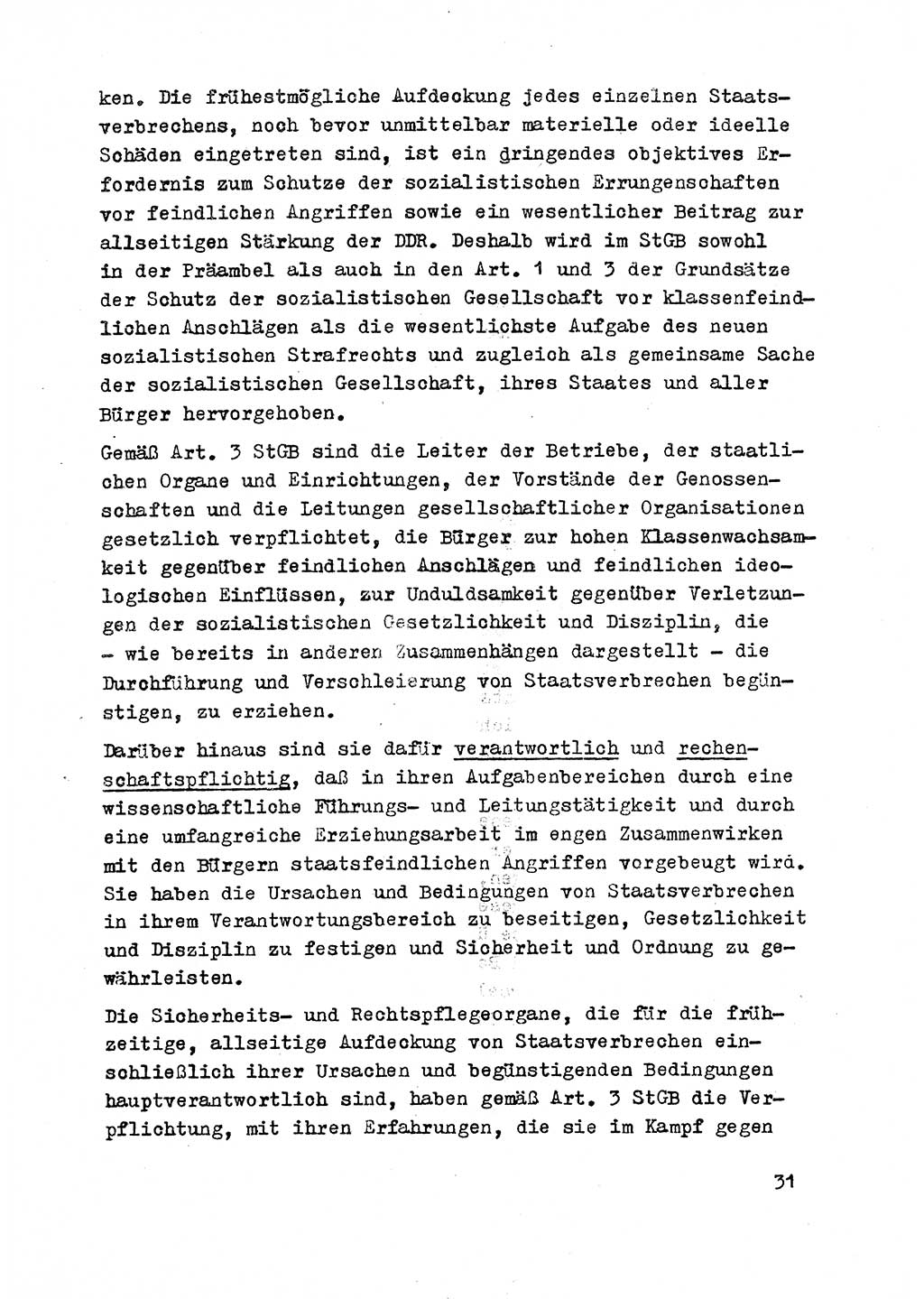Strafrecht der DDR (Deutsche Demokratische Republik), Besonderer Teil, Lehrmaterial, Heft 2 1969, Seite 31 (Strafr. DDR BT Lehrmat. H. 2 1969, S. 31)