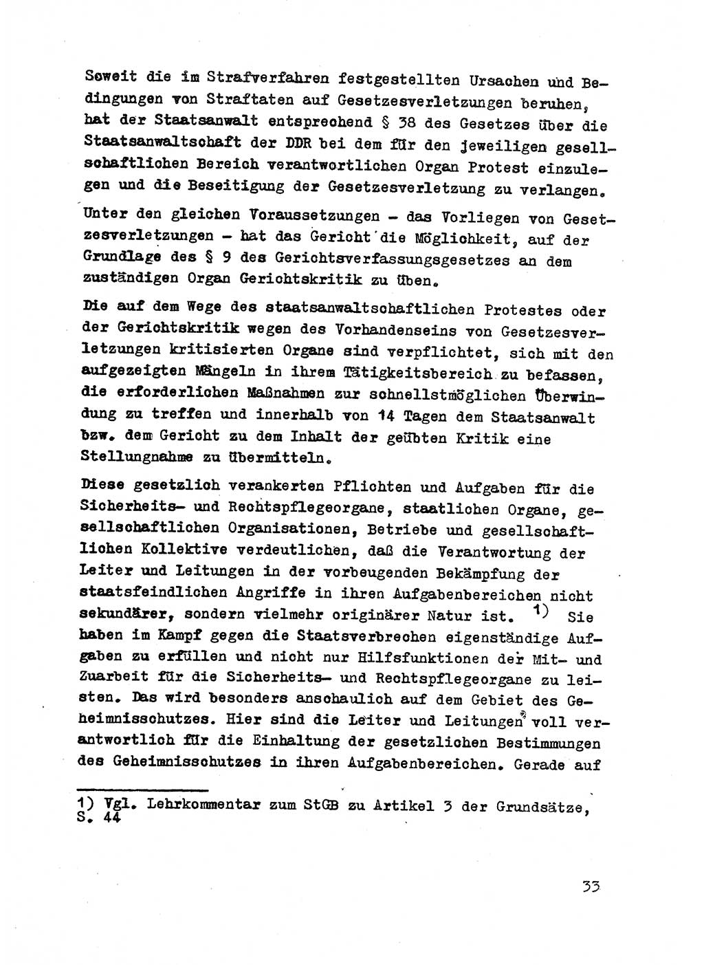 Strafrecht der DDR (Deutsche Demokratische Republik), Besonderer Teil, Lehrmaterial, Heft 2 1969, Seite 33 (Strafr. DDR BT Lehrmat. H. 2 1969, S. 33)
