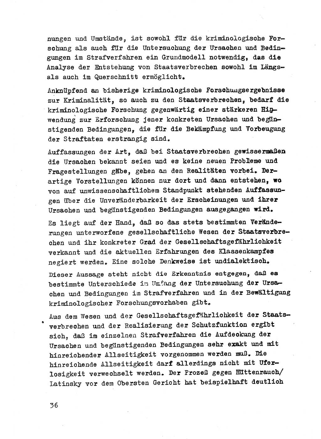 Strafrecht der DDR (Deutsche Demokratische Republik), Besonderer Teil, Lehrmaterial, Heft 2 1969, Seite 36 (Strafr. DDR BT Lehrmat. H. 2 1969, S. 36)