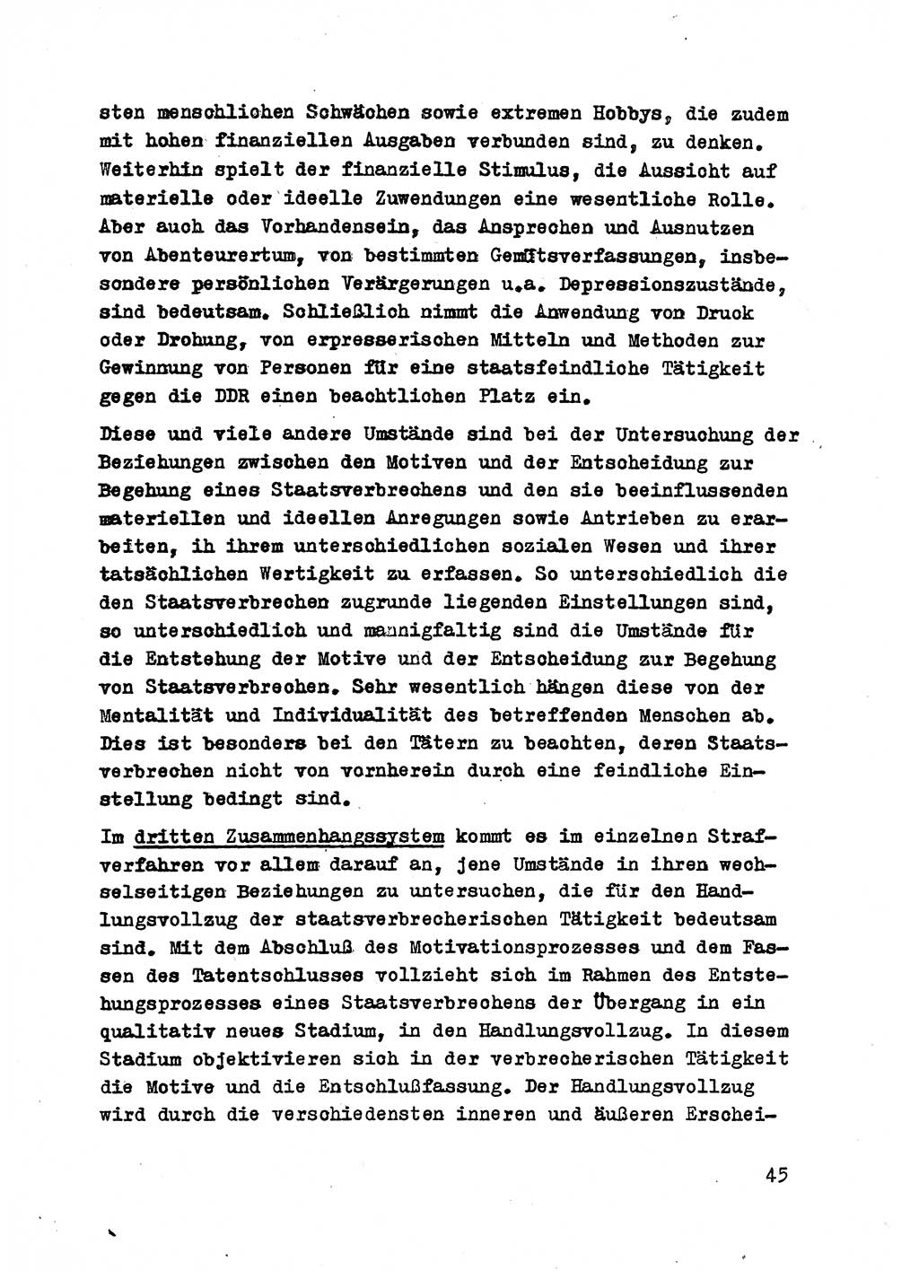 Strafrecht der DDR (Deutsche Demokratische Republik), Besonderer Teil, Lehrmaterial, Heft 2 1969, Seite 45 (Strafr. DDR BT Lehrmat. H. 2 1969, S. 45)