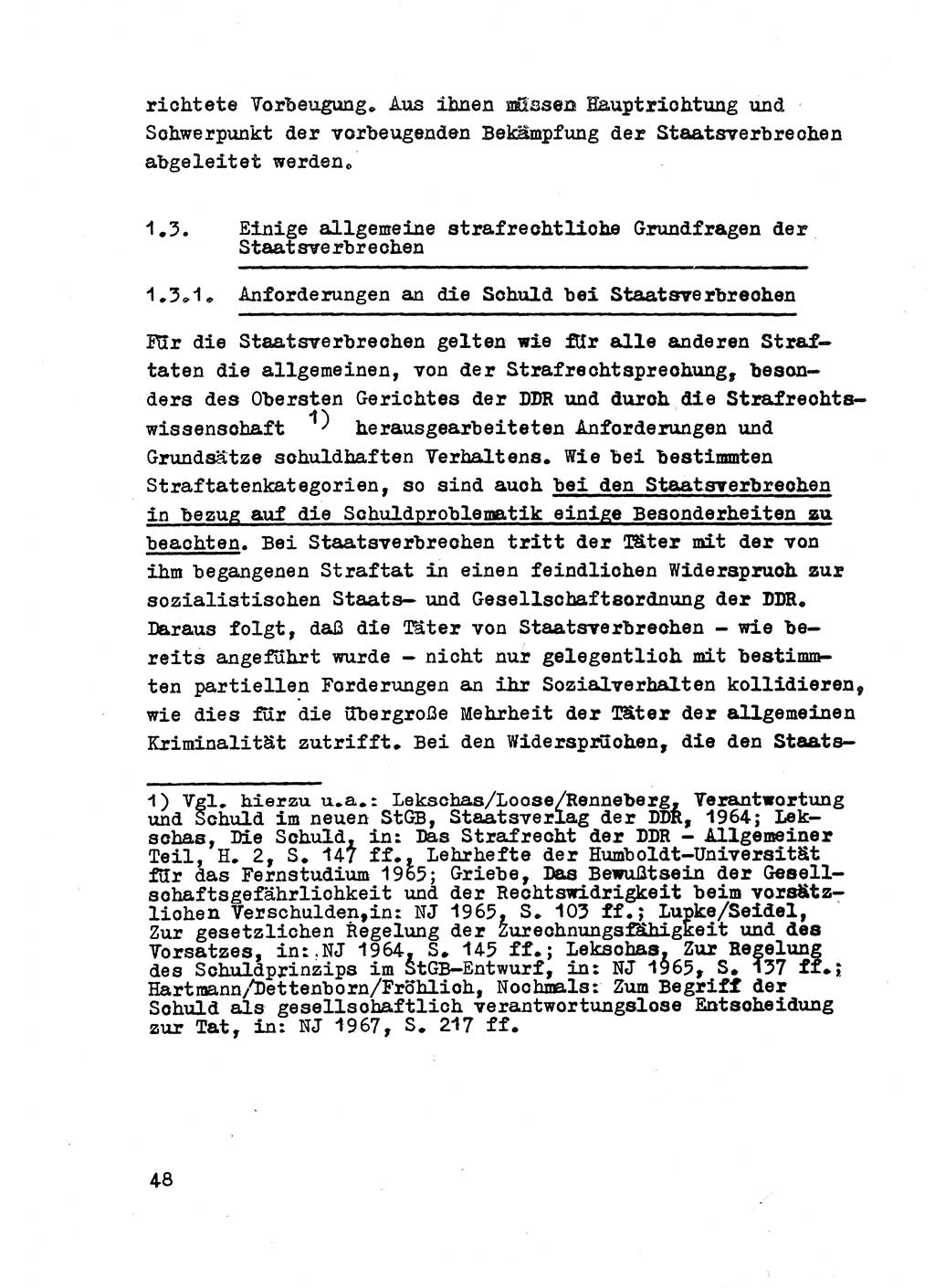Strafrecht der DDR (Deutsche Demokratische Republik), Besonderer Teil, Lehrmaterial, Heft 2 1969, Seite 48 (Strafr. DDR BT Lehrmat. H. 2 1969, S. 48)