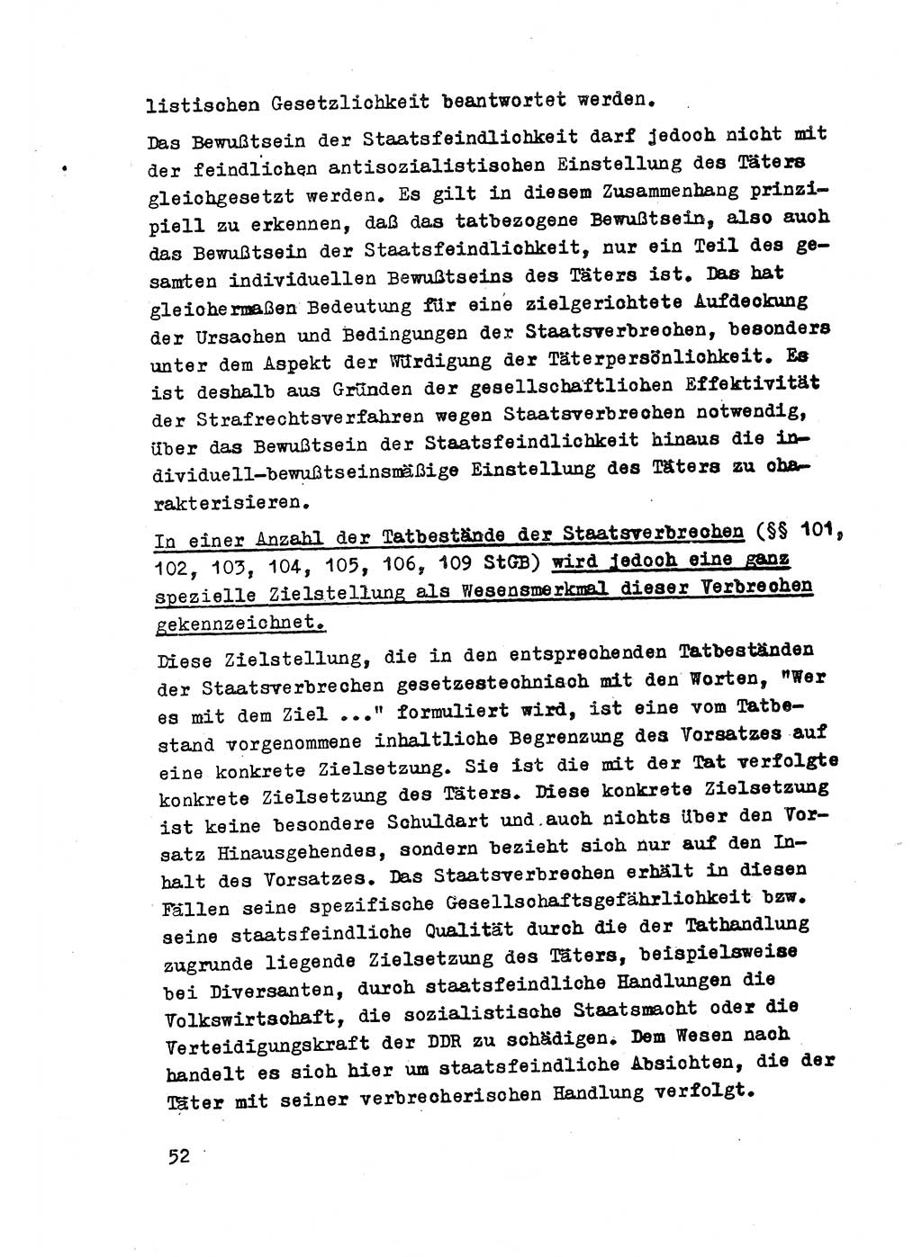 Strafrecht der DDR (Deutsche Demokratische Republik), Besonderer Teil, Lehrmaterial, Heft 2 1969, Seite 52 (Strafr. DDR BT Lehrmat. H. 2 1969, S. 52)