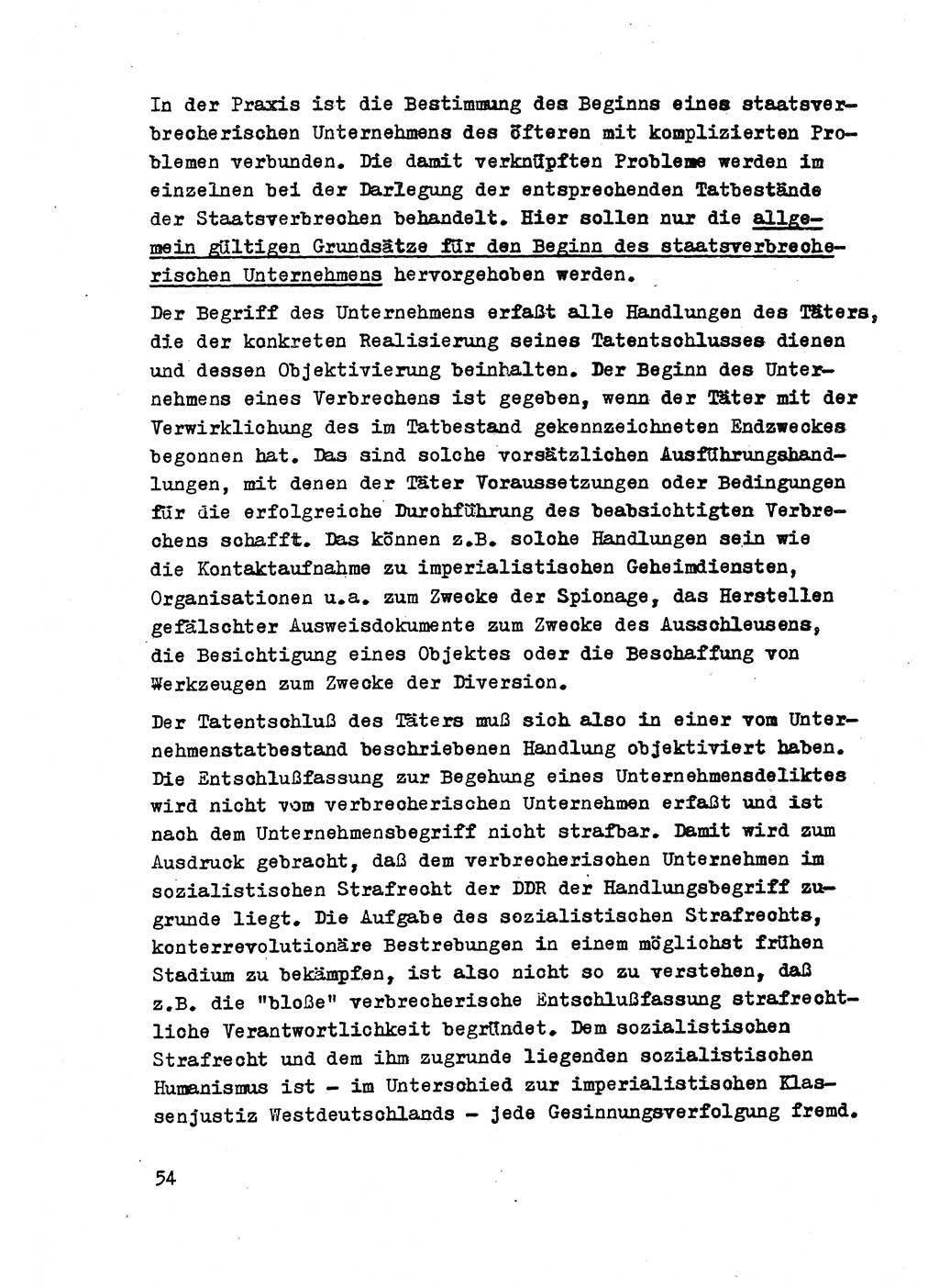 Strafrecht der DDR (Deutsche Demokratische Republik), Besonderer Teil, Lehrmaterial, Heft 2 1969, Seite 54 (Strafr. DDR BT Lehrmat. H. 2 1969, S. 54)