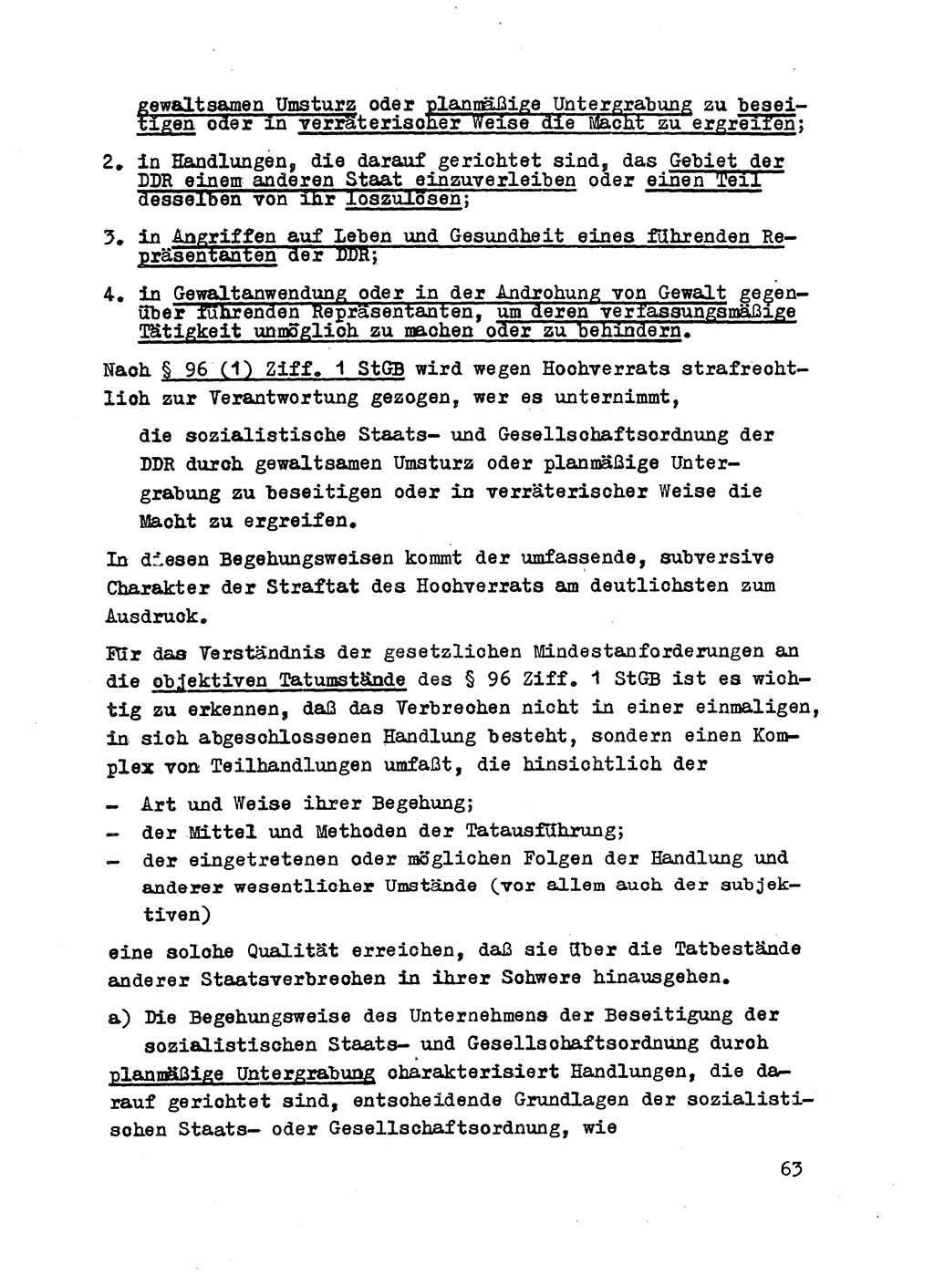 Strafrecht der DDR (Deutsche Demokratische Republik), Besonderer Teil, Lehrmaterial, Heft 2 1969, Seite 63 (Strafr. DDR BT Lehrmat. H. 2 1969, S. 63)