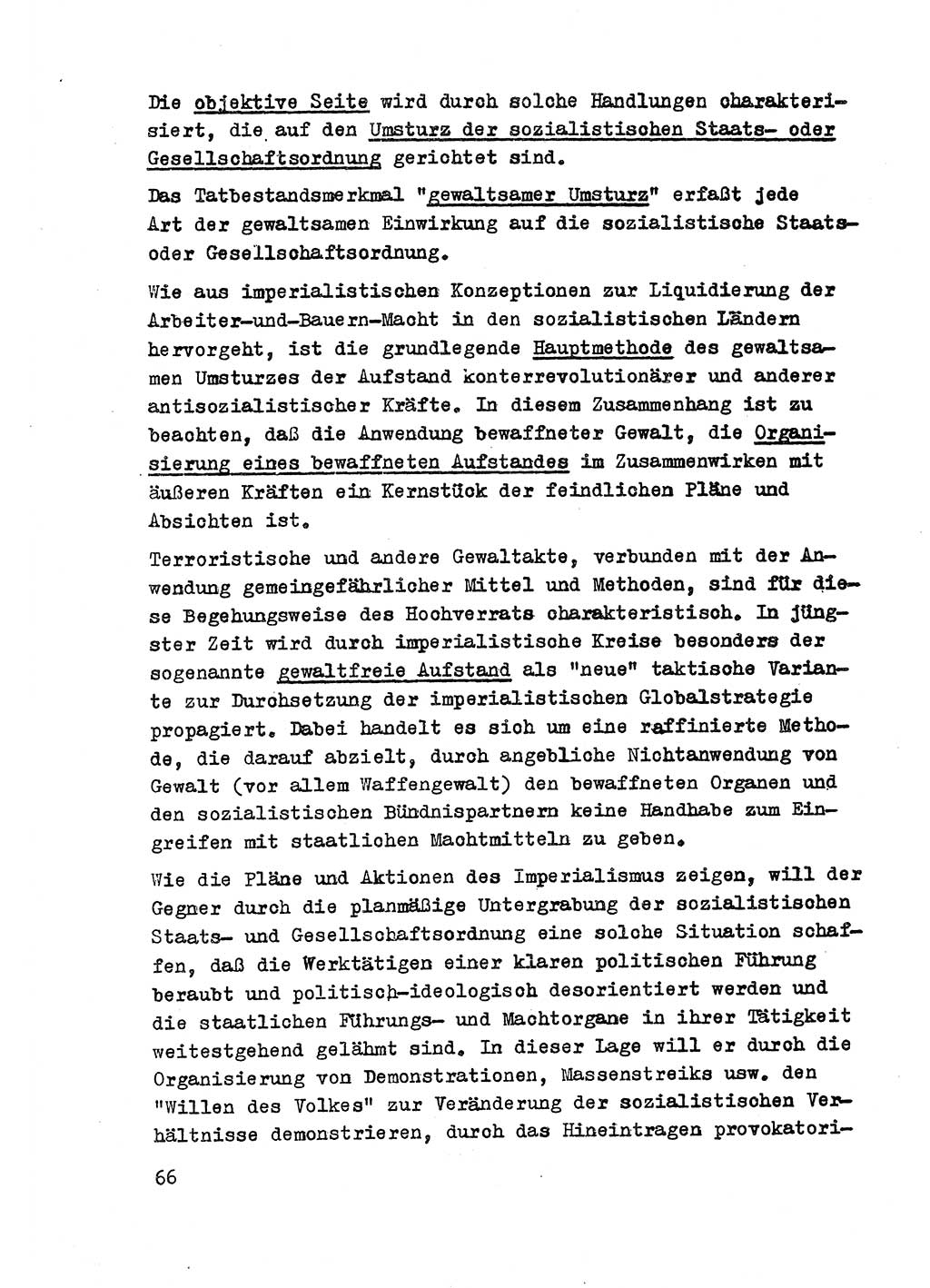 Strafrecht der DDR (Deutsche Demokratische Republik), Besonderer Teil, Lehrmaterial, Heft 2 1969, Seite 66 (Strafr. DDR BT Lehrmat. H. 2 1969, S. 66)