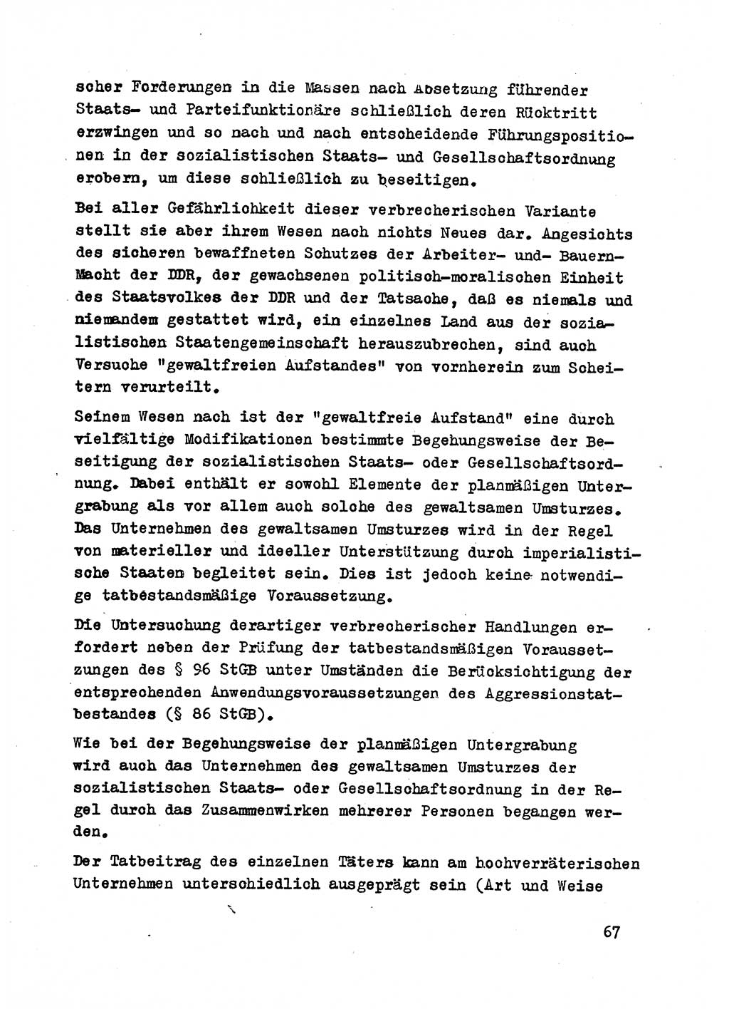 Strafrecht der DDR (Deutsche Demokratische Republik), Besonderer Teil, Lehrmaterial, Heft 2 1969, Seite 67 (Strafr. DDR BT Lehrmat. H. 2 1969, S. 67)