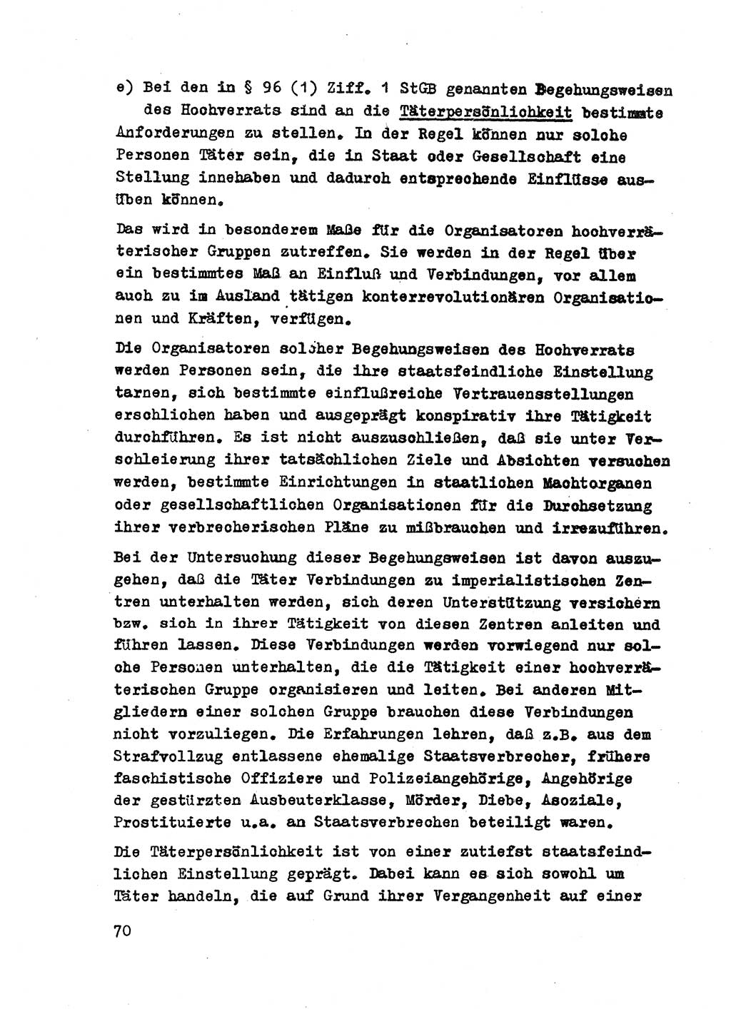 Strafrecht der DDR (Deutsche Demokratische Republik), Besonderer Teil, Lehrmaterial, Heft 2 1969, Seite 70 (Strafr. DDR BT Lehrmat. H. 2 1969, S. 70)