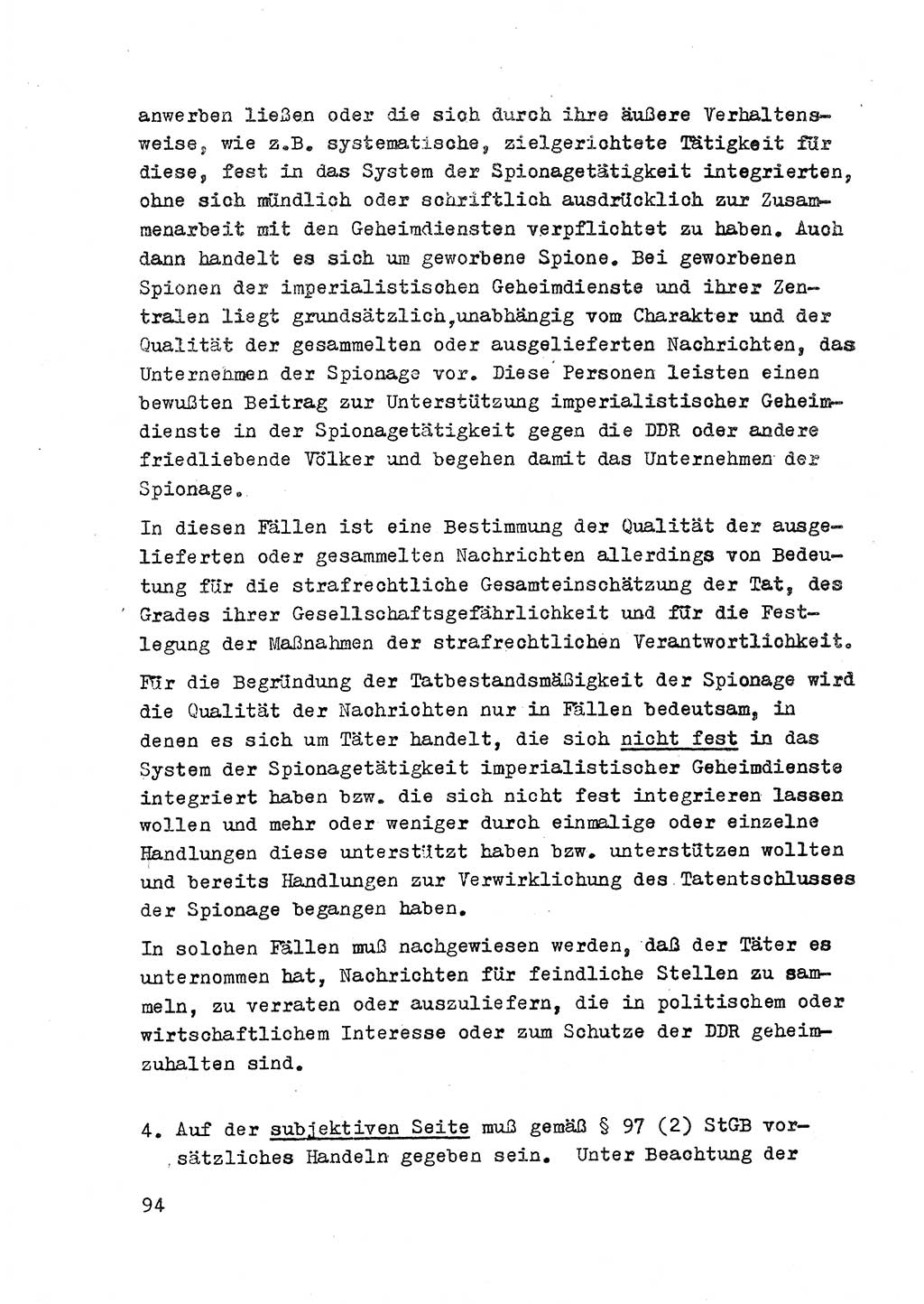 Strafrecht der DDR (Deutsche Demokratische Republik), Besonderer Teil, Lehrmaterial, Heft 2 1969, Seite 94 (Strafr. DDR BT Lehrmat. H. 2 1969, S. 94)
