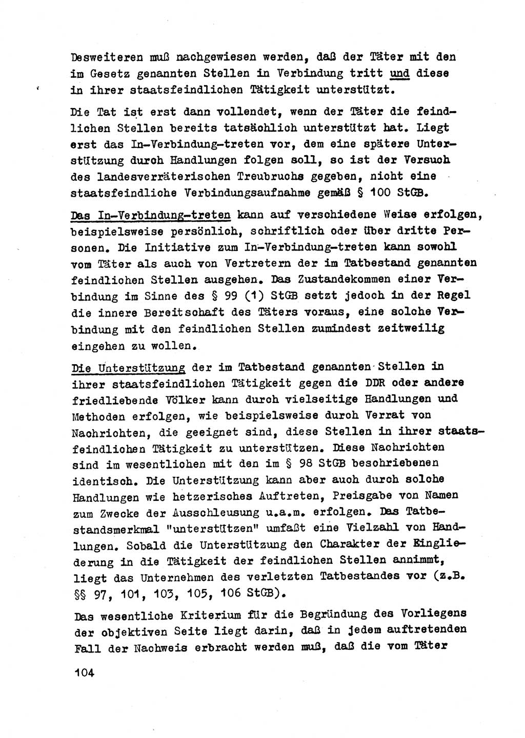 Strafrecht der DDR (Deutsche Demokratische Republik), Besonderer Teil, Lehrmaterial, Heft 2 1969, Seite 104 (Strafr. DDR BT Lehrmat. H. 2 1969, S. 104)