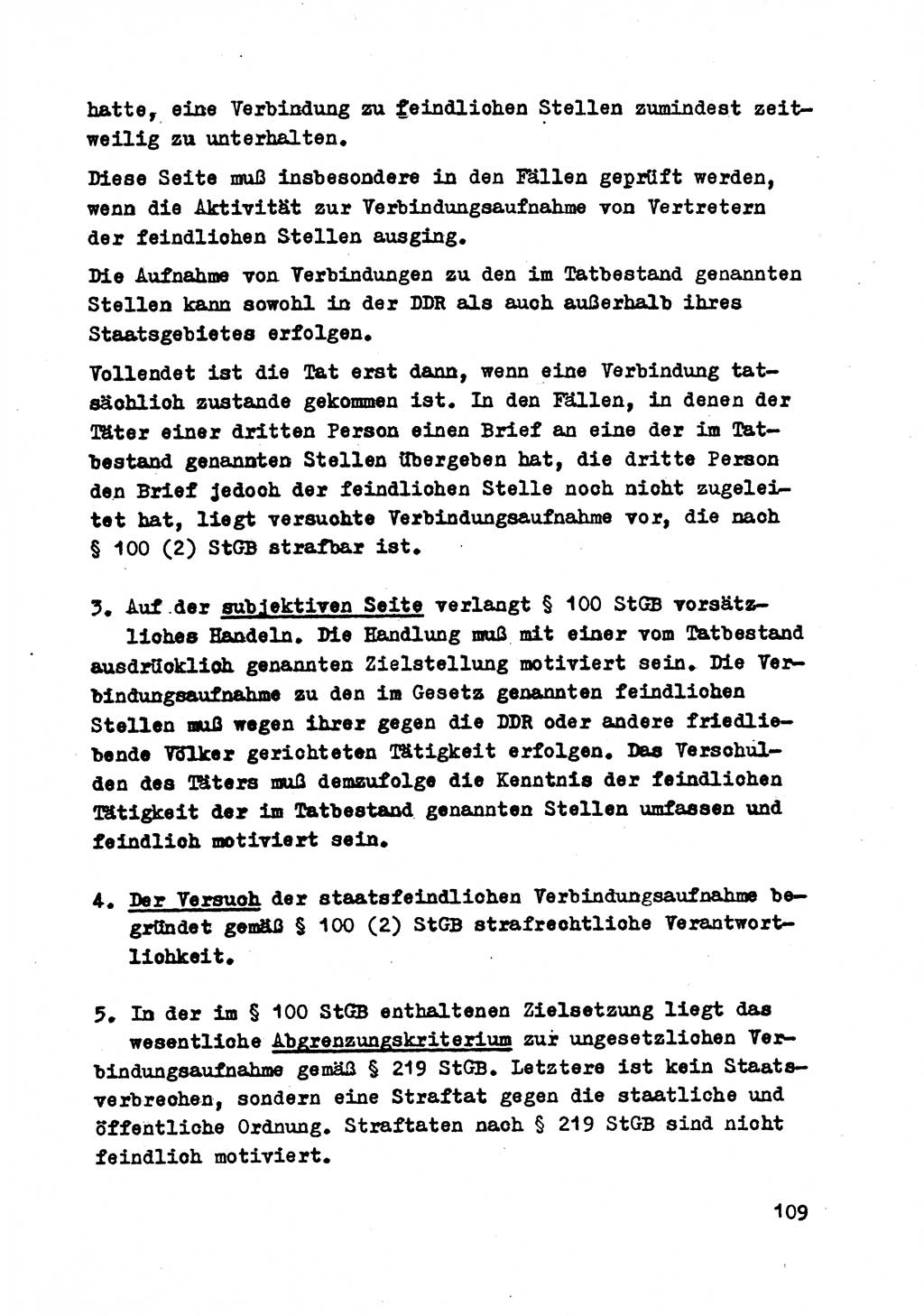 Strafrecht der DDR (Deutsche Demokratische Republik), Besonderer Teil, Lehrmaterial, Heft 2 1969, Seite 109 (Strafr. DDR BT Lehrmat. H. 2 1969, S. 109)