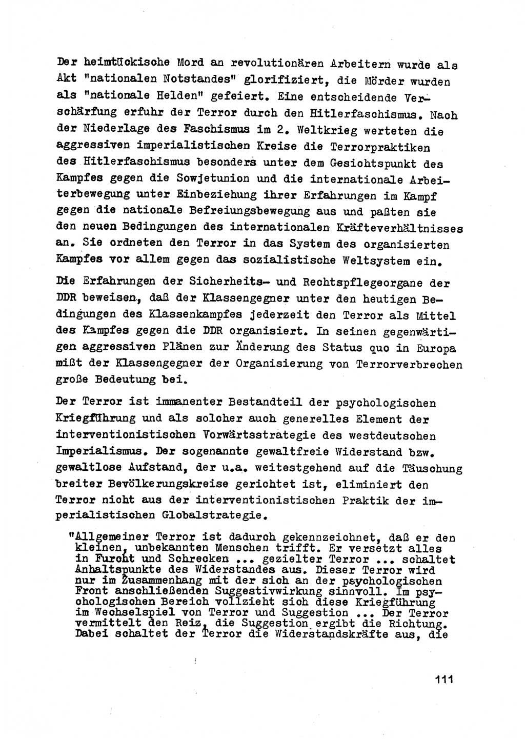 Strafrecht der DDR (Deutsche Demokratische Republik), Besonderer Teil, Lehrmaterial, Heft 2 1969, Seite 111 (Strafr. DDR BT Lehrmat. H. 2 1969, S. 111)