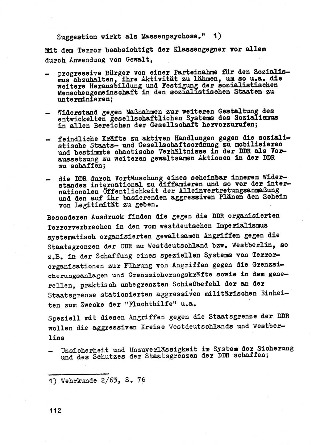 Strafrecht der DDR (Deutsche Demokratische Republik), Besonderer Teil, Lehrmaterial, Heft 2 1969, Seite 112 (Strafr. DDR BT Lehrmat. H. 2 1969, S. 112)