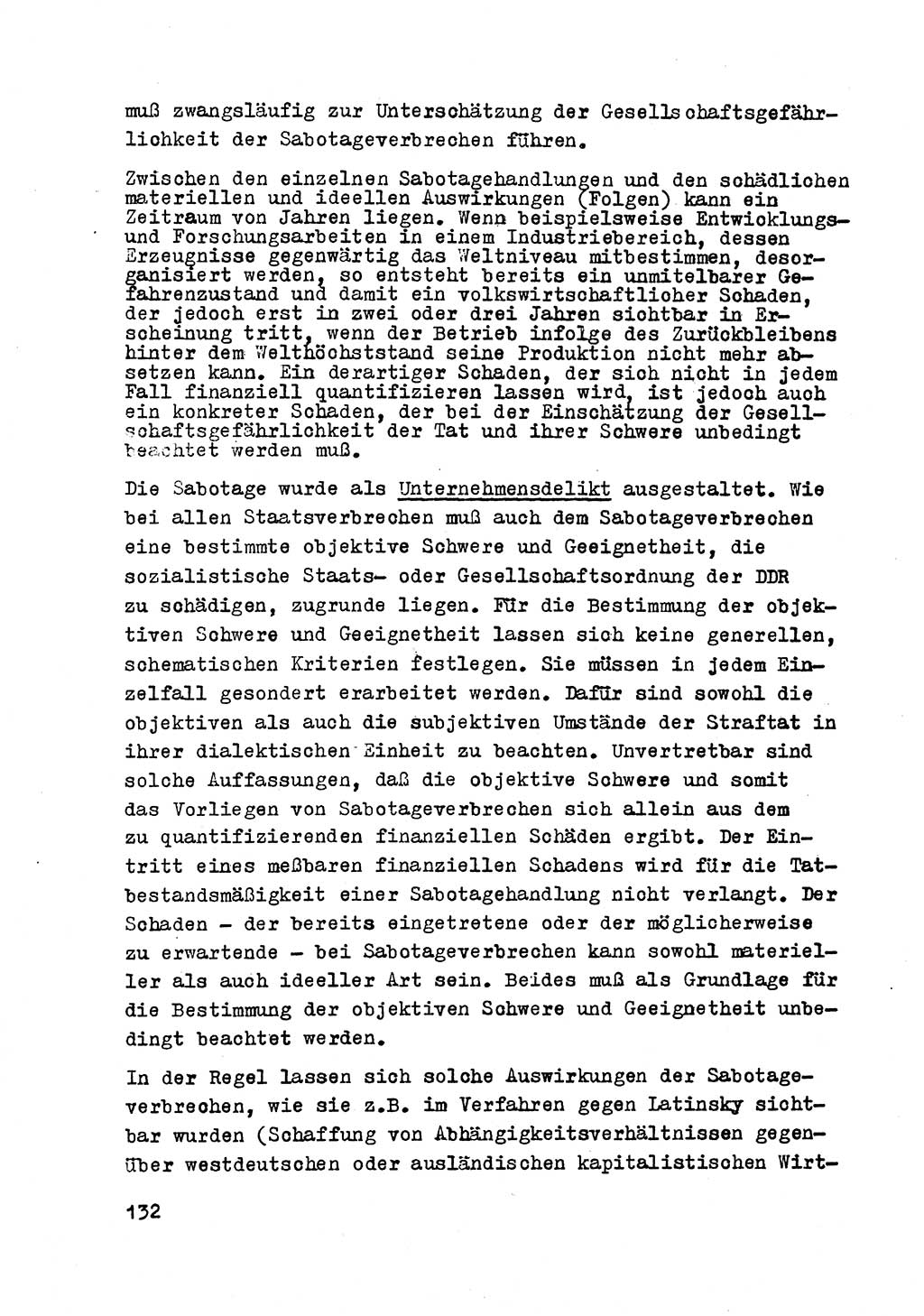 Strafrecht der DDR (Deutsche Demokratische Republik), Besonderer Teil, Lehrmaterial, Heft 2 1969, Seite 132 (Strafr. DDR BT Lehrmat. H. 2 1969, S. 132)