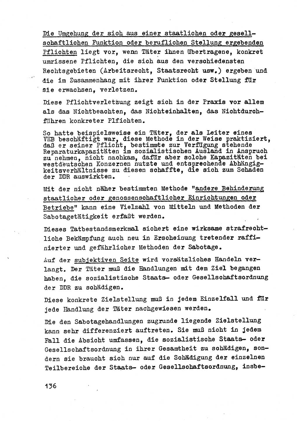 Strafrecht der DDR (Deutsche Demokratische Republik), Besonderer Teil, Lehrmaterial, Heft 2 1969, Seite 136 (Strafr. DDR BT Lehrmat. H. 2 1969, S. 136)