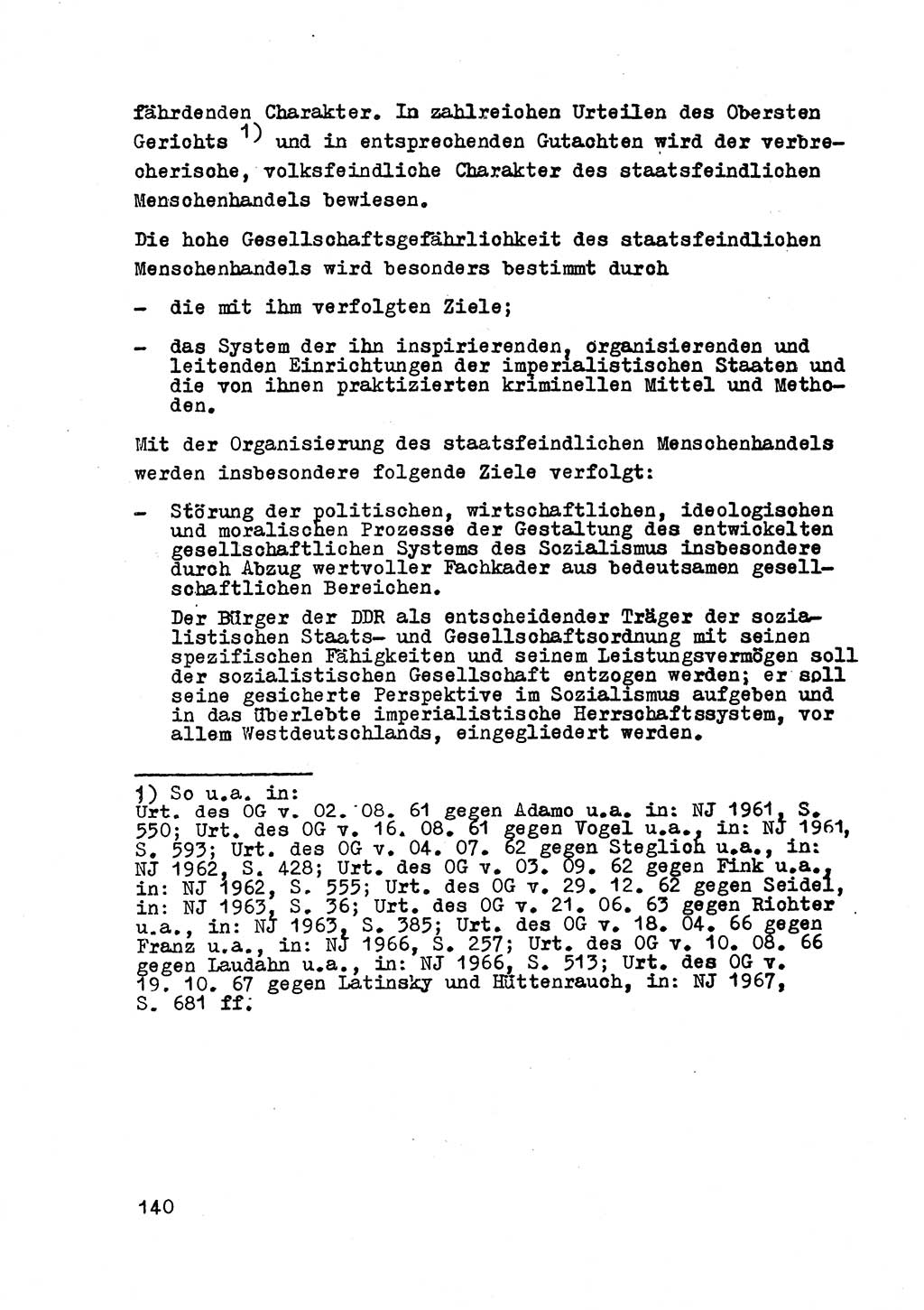 Strafrecht der DDR (Deutsche Demokratische Republik), Besonderer Teil, Lehrmaterial, Heft 2 1969, Seite 140 (Strafr. DDR BT Lehrmat. H. 2 1969, S. 140)