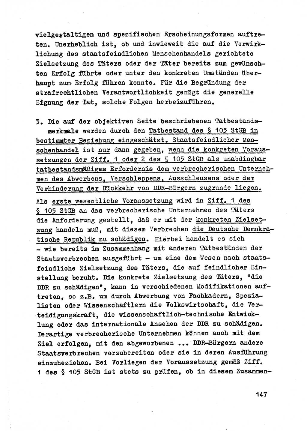 Strafrecht der DDR (Deutsche Demokratische Republik), Besonderer Teil, Lehrmaterial, Heft 2 1969, Seite 147 (Strafr. DDR BT Lehrmat. H. 2 1969, S. 147)