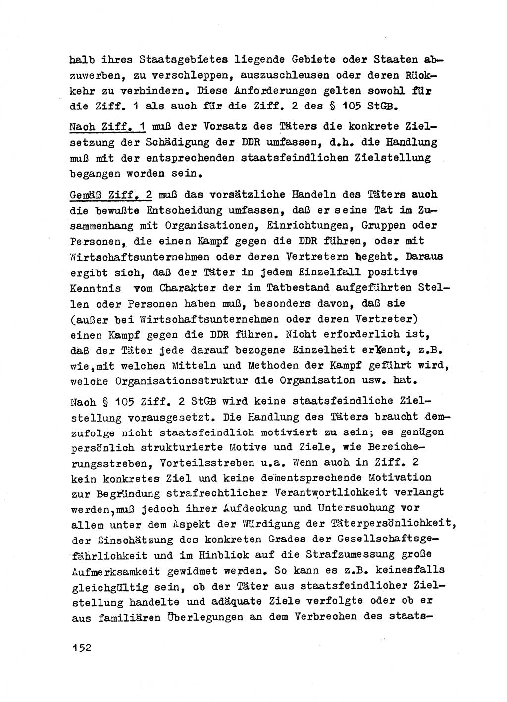 Strafrecht der DDR (Deutsche Demokratische Republik), Besonderer Teil, Lehrmaterial, Heft 2 1969, Seite 152 (Strafr. DDR BT Lehrmat. H. 2 1969, S. 152)