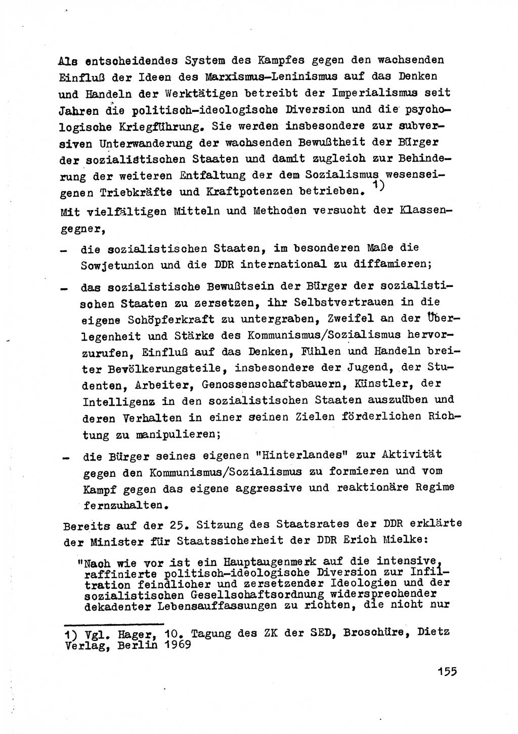 Strafrecht der DDR (Deutsche Demokratische Republik), Besonderer Teil, Lehrmaterial, Heft 2 1969, Seite 155 (Strafr. DDR BT Lehrmat. H. 2 1969, S. 155)