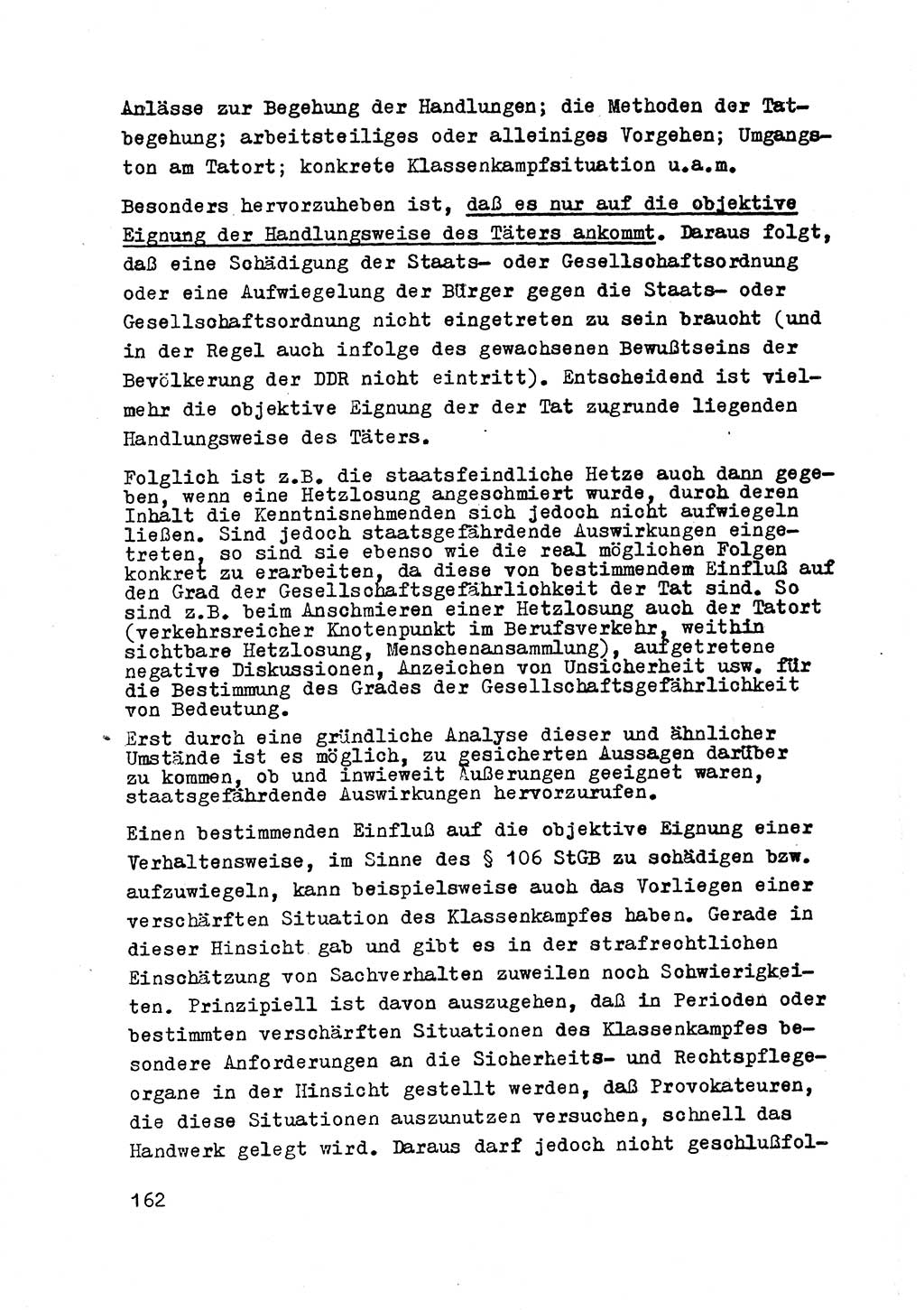 Strafrecht der DDR (Deutsche Demokratische Republik), Besonderer Teil, Lehrmaterial, Heft 2 1969, Seite 162 (Strafr. DDR BT Lehrmat. H. 2 1969, S. 162)