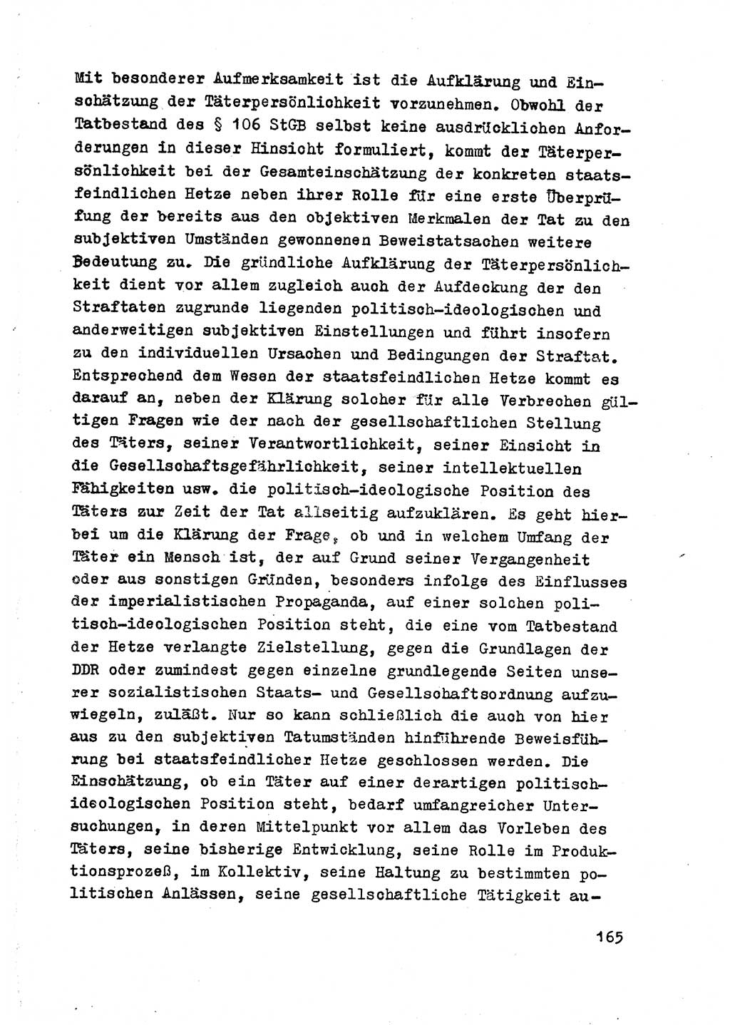 Strafrecht der DDR (Deutsche Demokratische Republik), Besonderer Teil, Lehrmaterial, Heft 2 1969, Seite 165 (Strafr. DDR BT Lehrmat. H. 2 1969, S. 165)