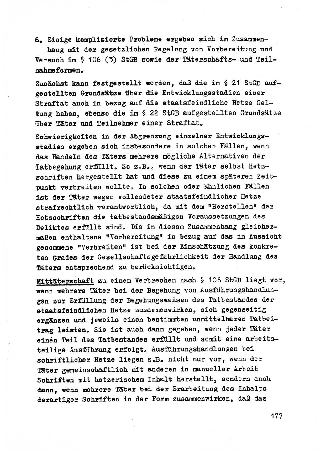 Strafrecht der DDR (Deutsche Demokratische Republik), Besonderer Teil, Lehrmaterial, Heft 2 1969, Seite 177 (Strafr. DDR BT Lehrmat. H. 2 1969, S. 177)