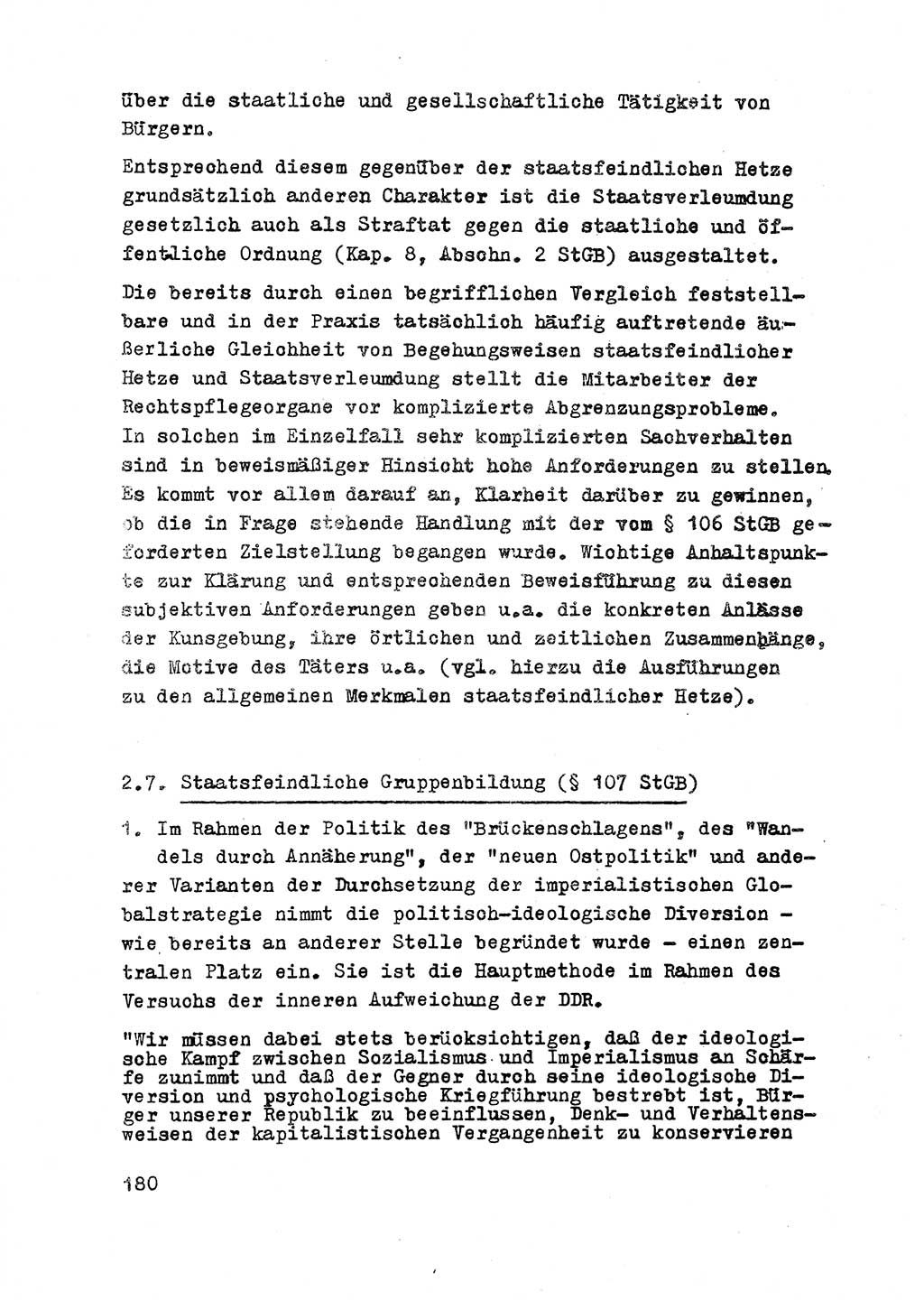 Strafrecht der DDR (Deutsche Demokratische Republik), Besonderer Teil, Lehrmaterial, Heft 2 1969, Seite 180 (Strafr. DDR BT Lehrmat. H. 2 1969, S. 180)