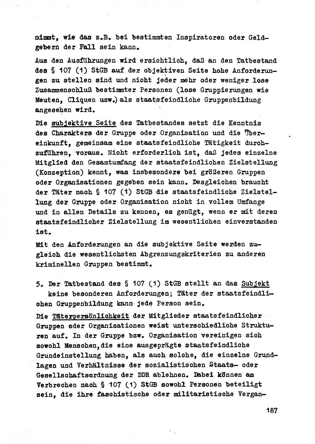 Strafrecht der DDR (Deutsche Demokratische Republik), Besonderer Teil, Lehrmaterial, Heft 2 1969, Seite 187 (Strafr. DDR BT Lehrmat. H. 2 1969, S. 187)