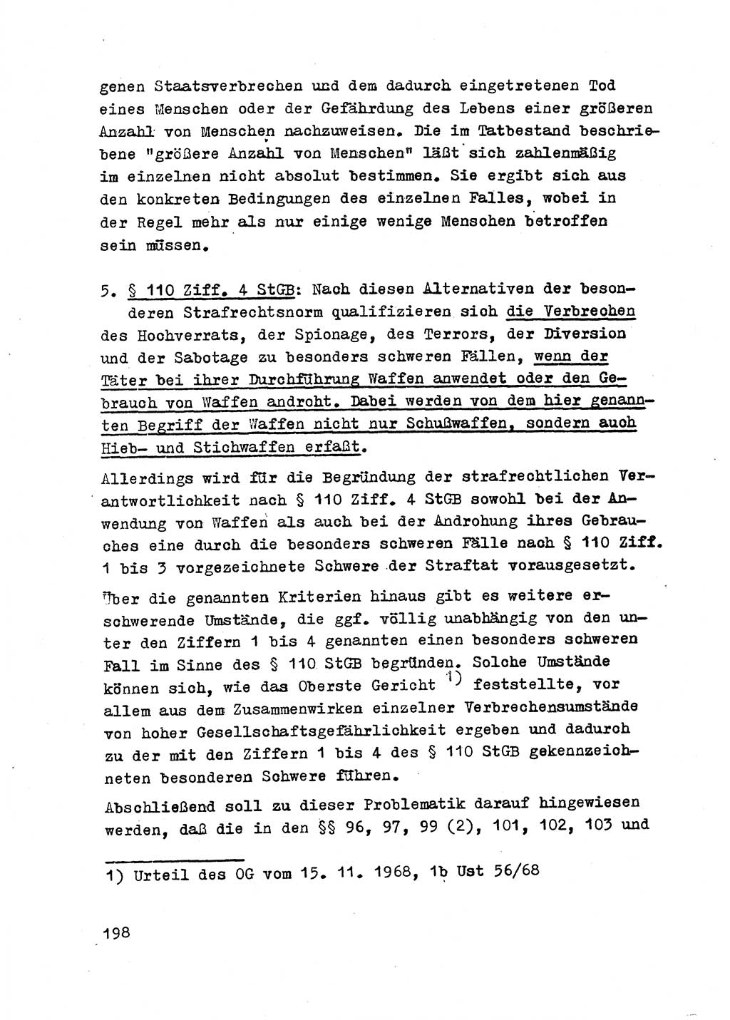 Strafrecht der DDR (Deutsche Demokratische Republik), Besonderer Teil, Lehrmaterial, Heft 2 1969, Seite 198 (Strafr. DDR BT Lehrmat. H. 2 1969, S. 198)