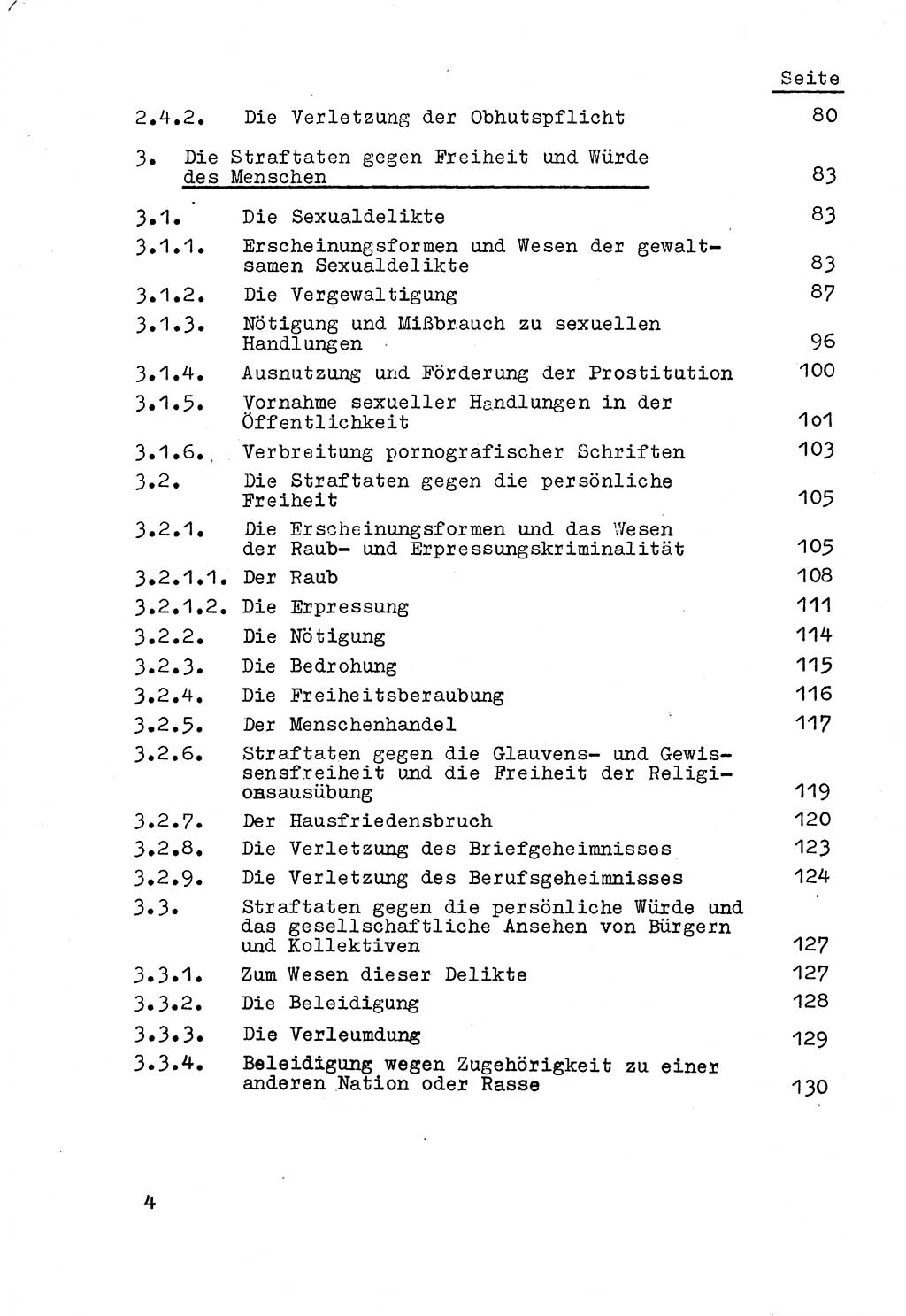 Strafrecht der DDR (Deutsche Demokratische Republik), Besonderer Teil, Lehrmaterial, Heft 3 1969, Seite 4 (Strafr. DDR BT Lehrmat. H. 3 1969, S. 4)