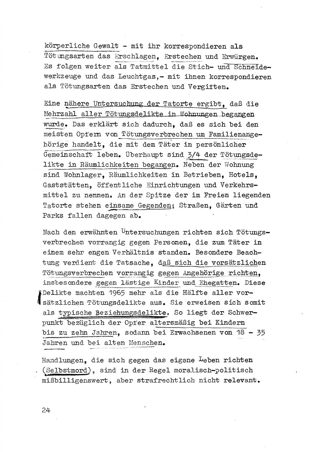 Strafrecht der DDR (Deutsche Demokratische Republik), Besonderer Teil, Lehrmaterial, Heft 3 1969, Seite 24 (Strafr. DDR BT Lehrmat. H. 3 1969, S. 24)