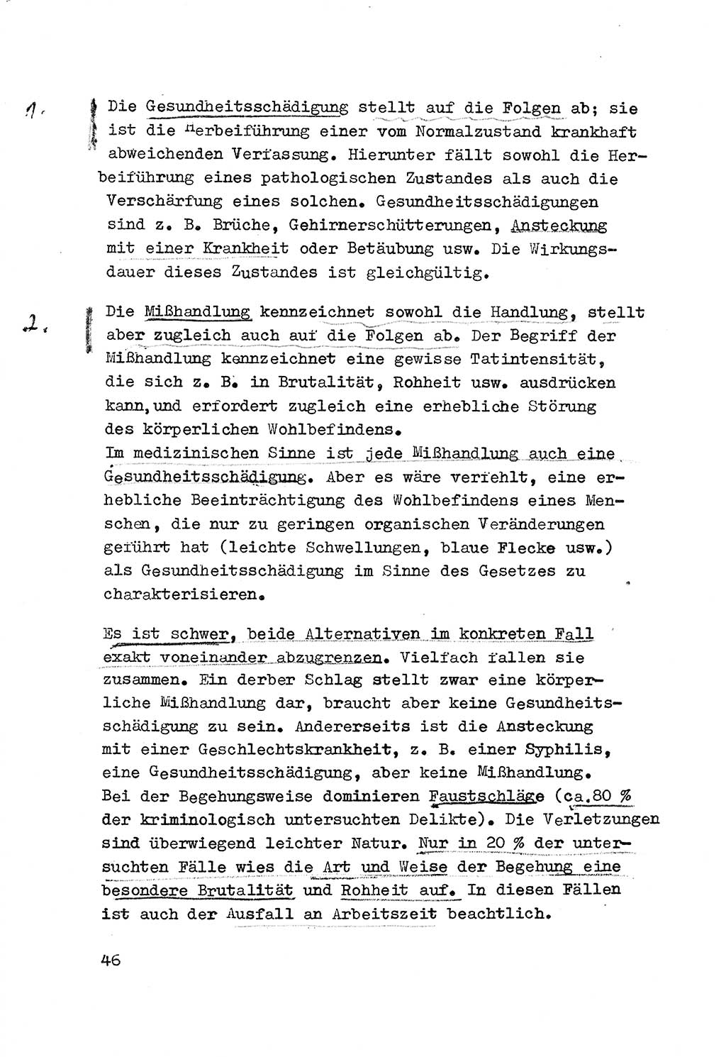 Strafrecht der DDR (Deutsche Demokratische Republik), Besonderer Teil, Lehrmaterial, Heft 3 1969, Seite 46 (Strafr. DDR BT Lehrmat. H. 3 1969, S. 46)