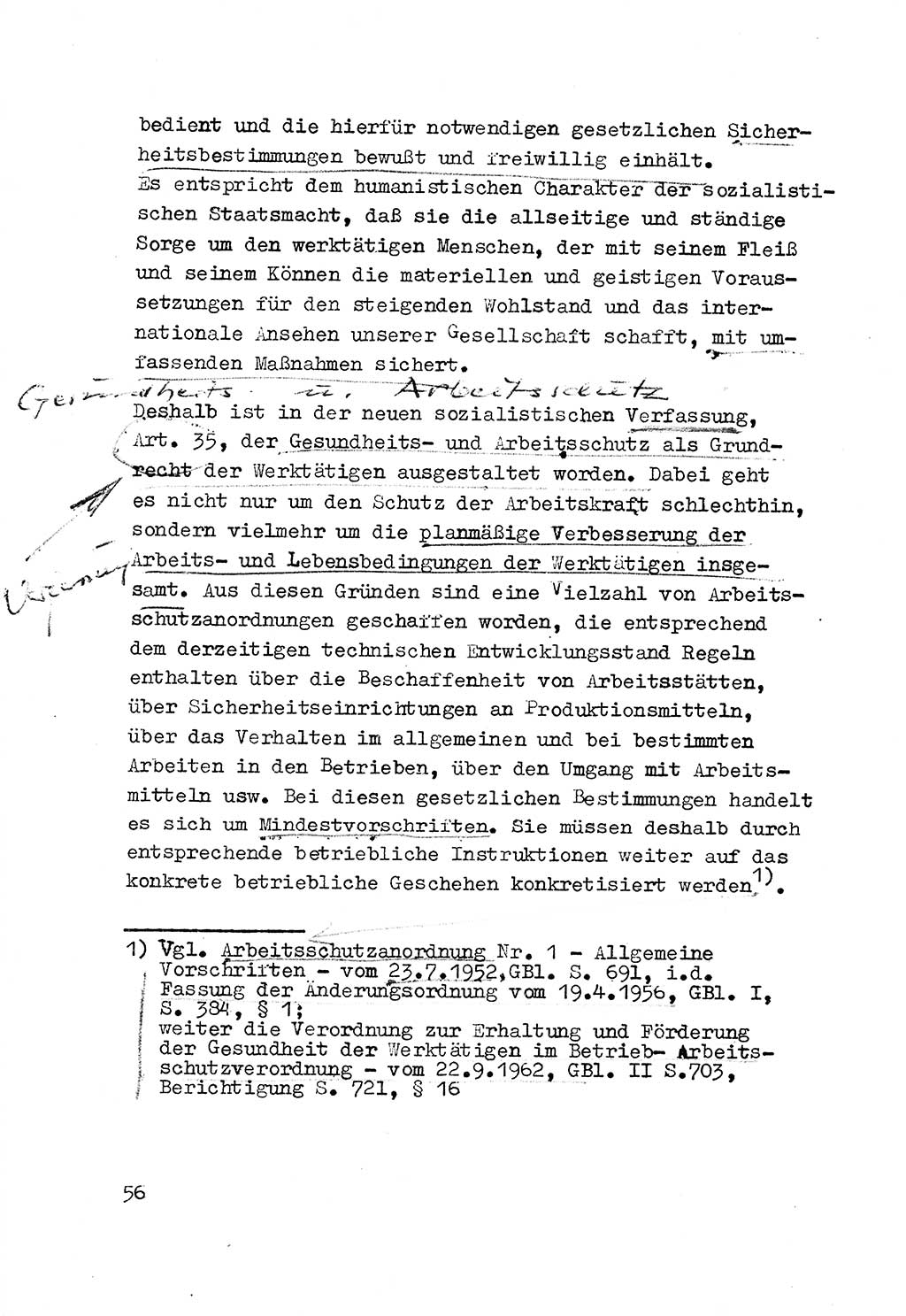 Strafrecht der DDR (Deutsche Demokratische Republik), Besonderer Teil, Lehrmaterial, Heft 3 1969, Seite 56 (Strafr. DDR BT Lehrmat. H. 3 1969, S. 56)