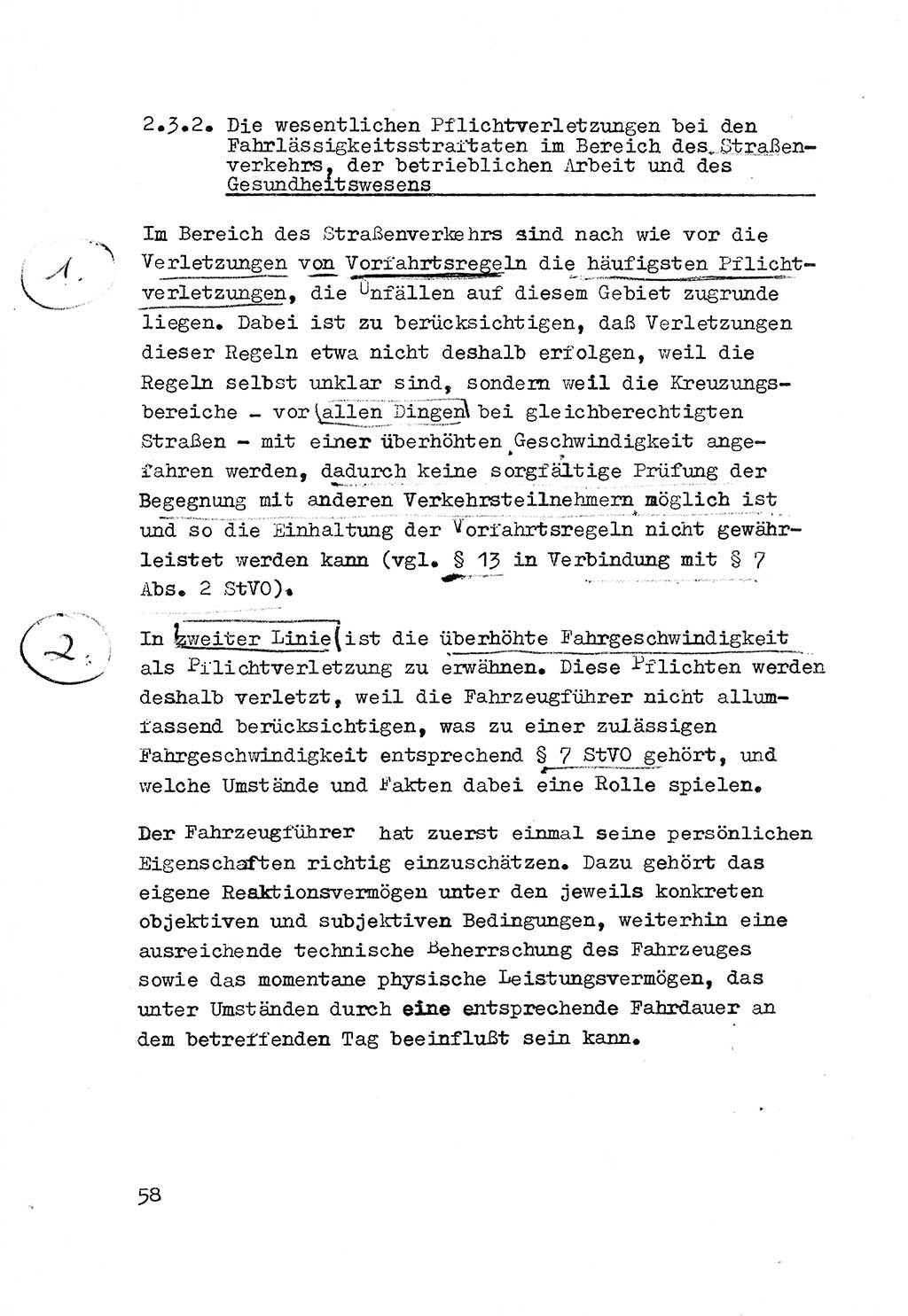 Strafrecht der DDR (Deutsche Demokratische Republik), Besonderer Teil, Lehrmaterial, Heft 3 1969, Seite 58 (Strafr. DDR BT Lehrmat. H. 3 1969, S. 58)