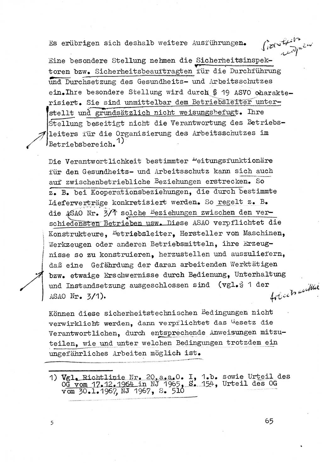 Strafrecht der DDR (Deutsche Demokratische Republik), Besonderer Teil, Lehrmaterial, Heft 3 1969, Seite 65 (Strafr. DDR BT Lehrmat. H. 3 1969, S. 65)