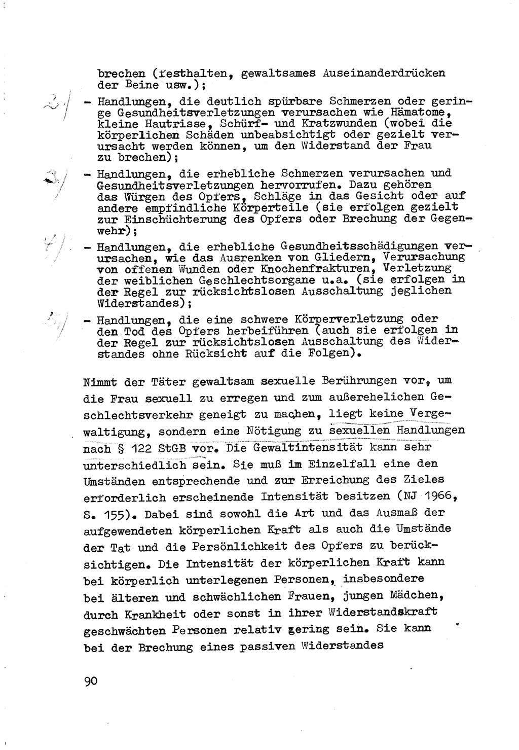 Strafrecht der DDR (Deutsche Demokratische Republik), Besonderer Teil, Lehrmaterial, Heft 3 1969, Seite 90 (Strafr. DDR BT Lehrmat. H. 3 1969, S. 90)